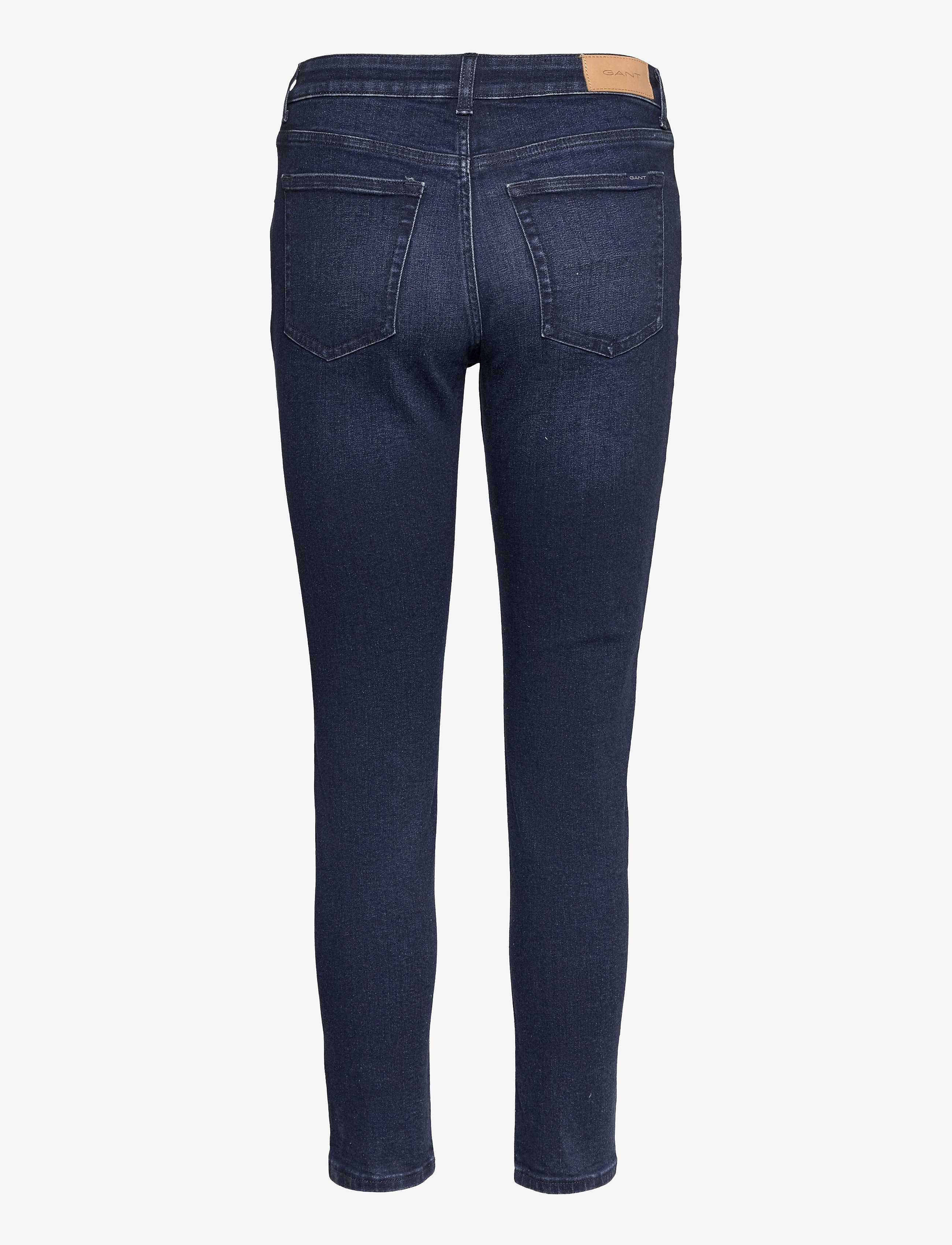 GANT - D1. FARLA CROPPED JEANS - dark blue worn in - 1