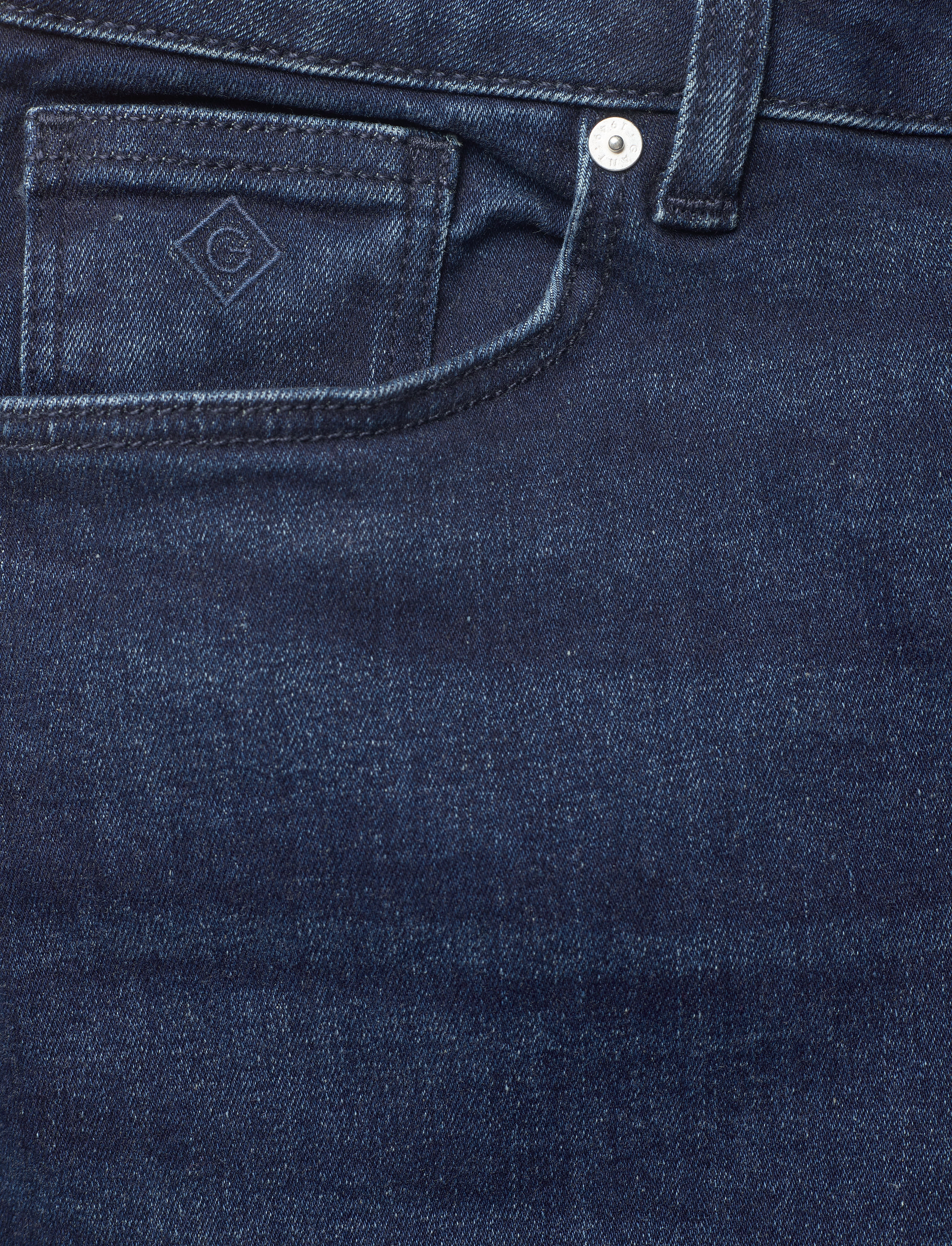 GANT - D1. FARLA CROPPED JEANS - dark blue worn in - 2