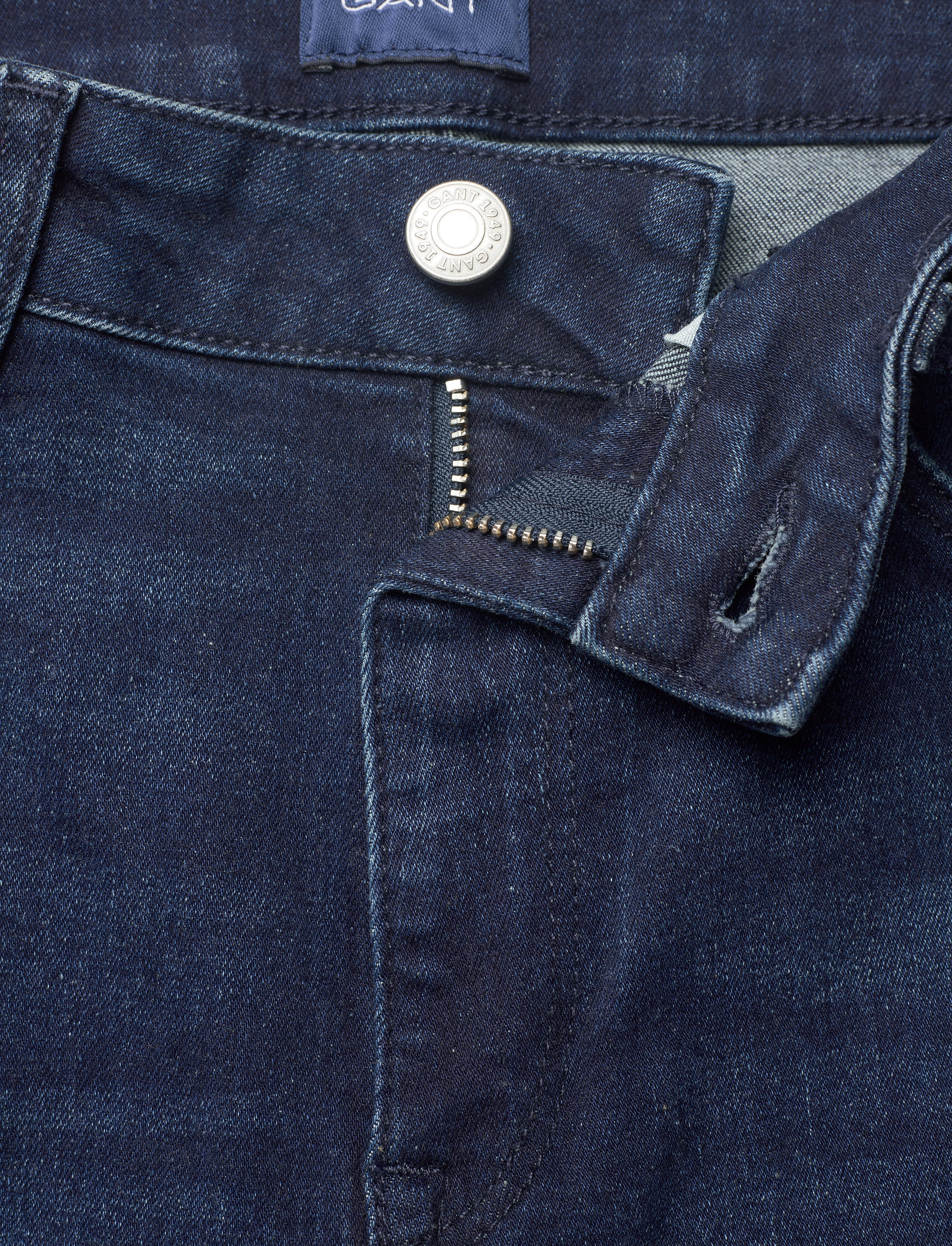 GANT - D1. FARLA CROPPED JEANS - dark blue worn in - 3