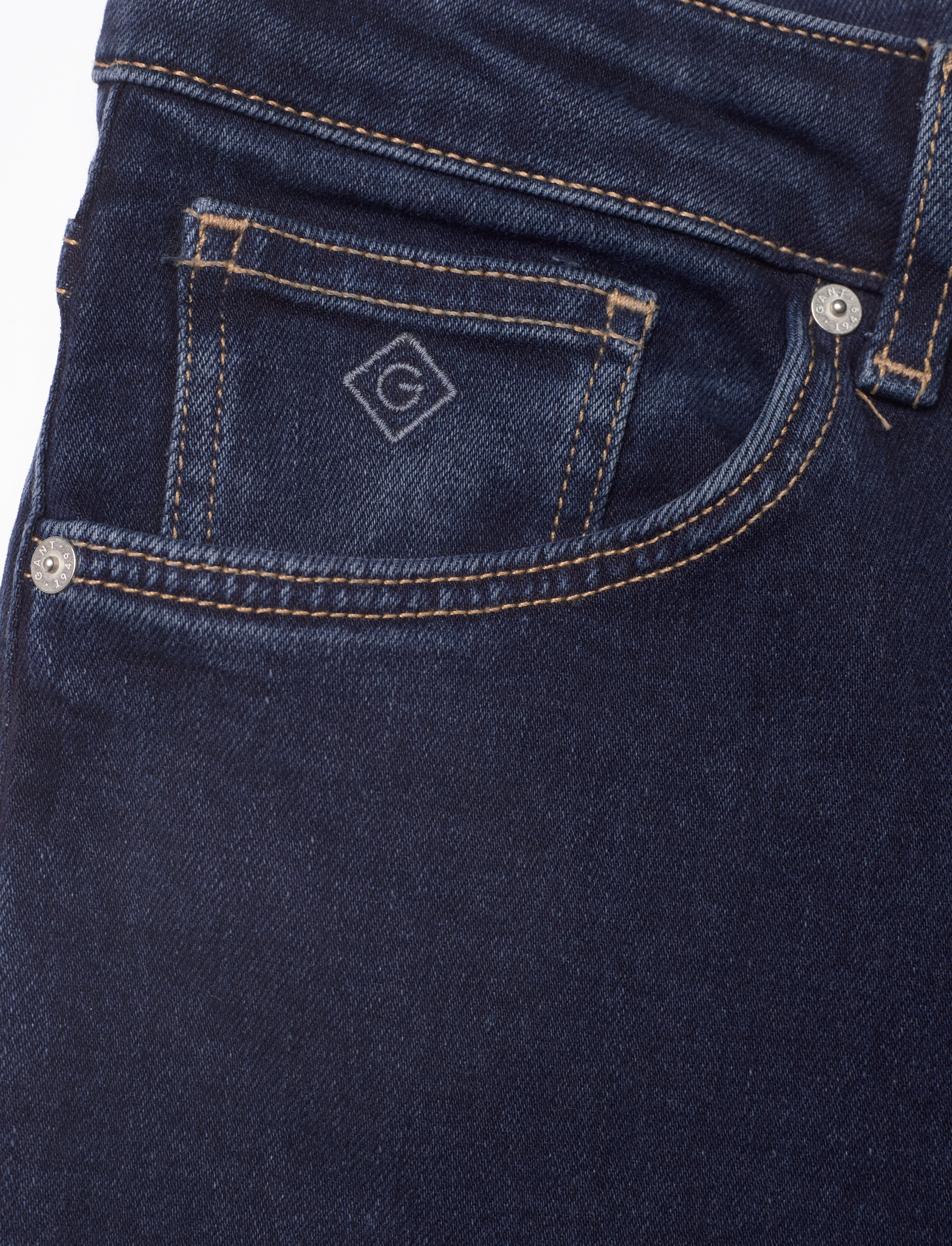 GANT - FARLA SUPER STRETCH JEANS - dark blue broken in - 3