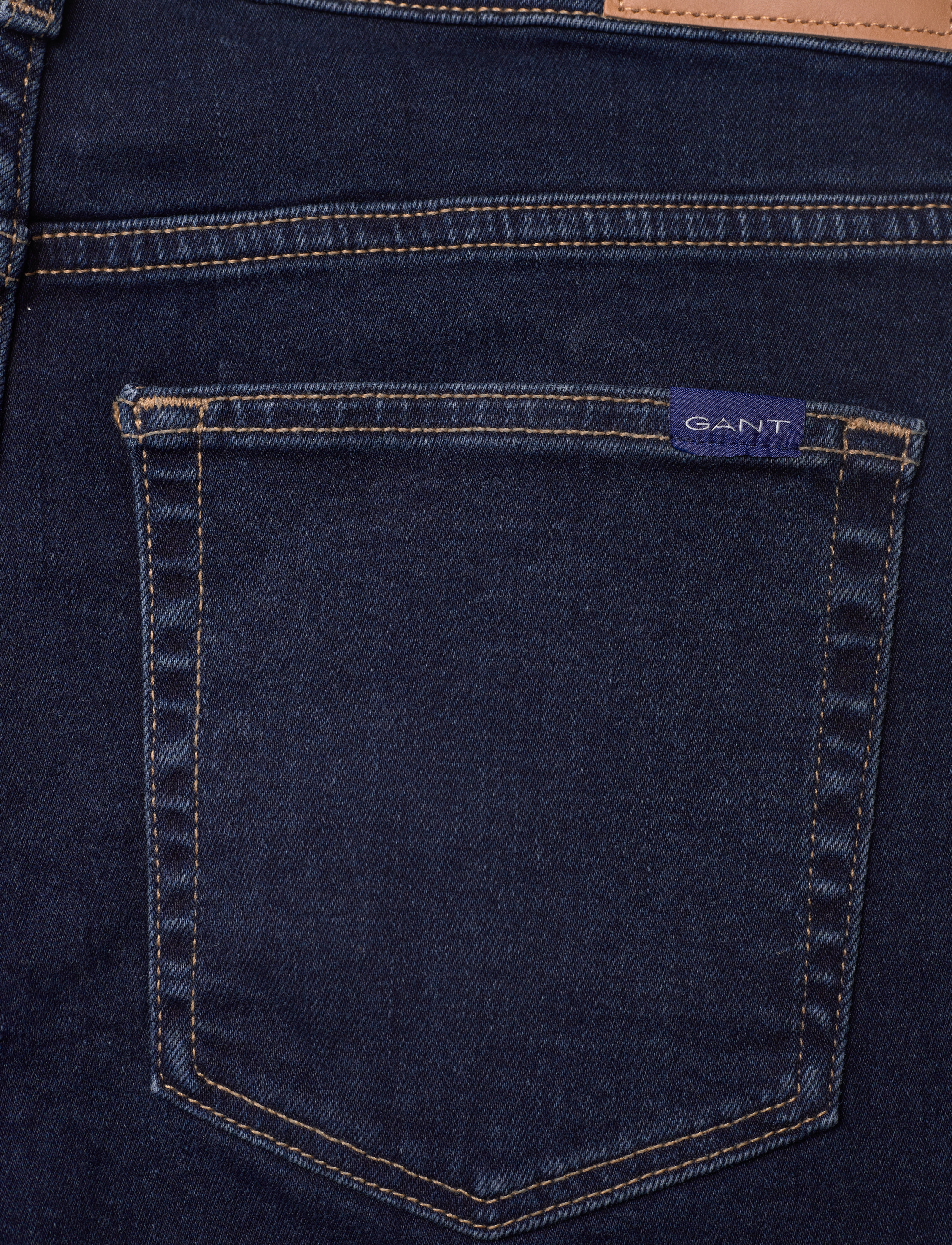 GANT - FARLA SUPER STRETCH JEANS - dark blue broken in - 4