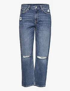 D1. CAMIE CROPPED RIPPED JEANS, GANT