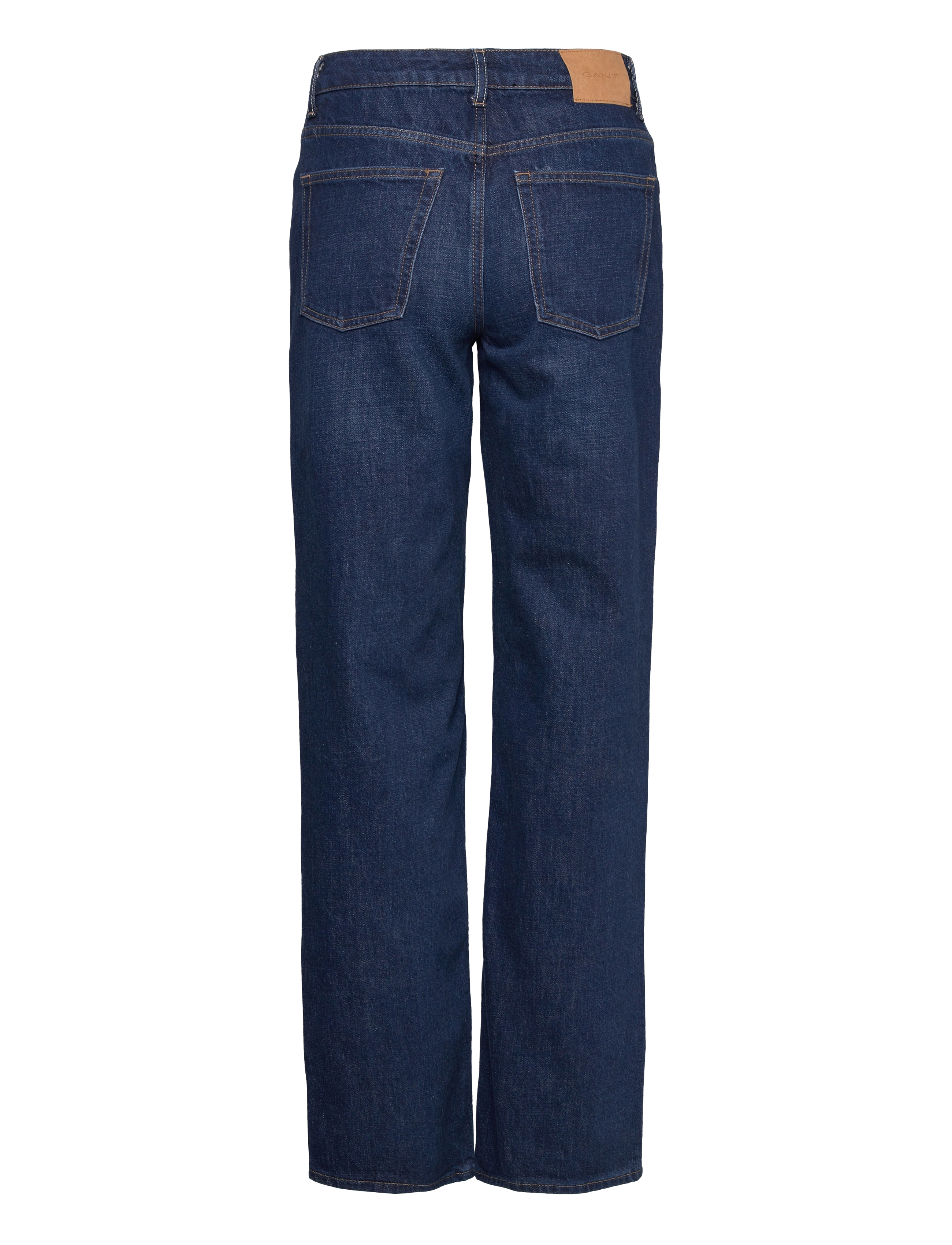 GANT - D2. HW RELAXED STRAIGHT JEANS - dark blue broken in - 1