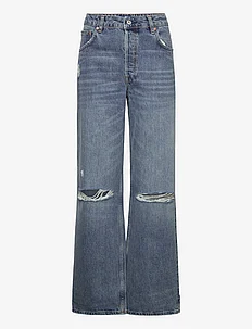 D2. HW RELAXED STRAIGHT RIP JEANS, GANT