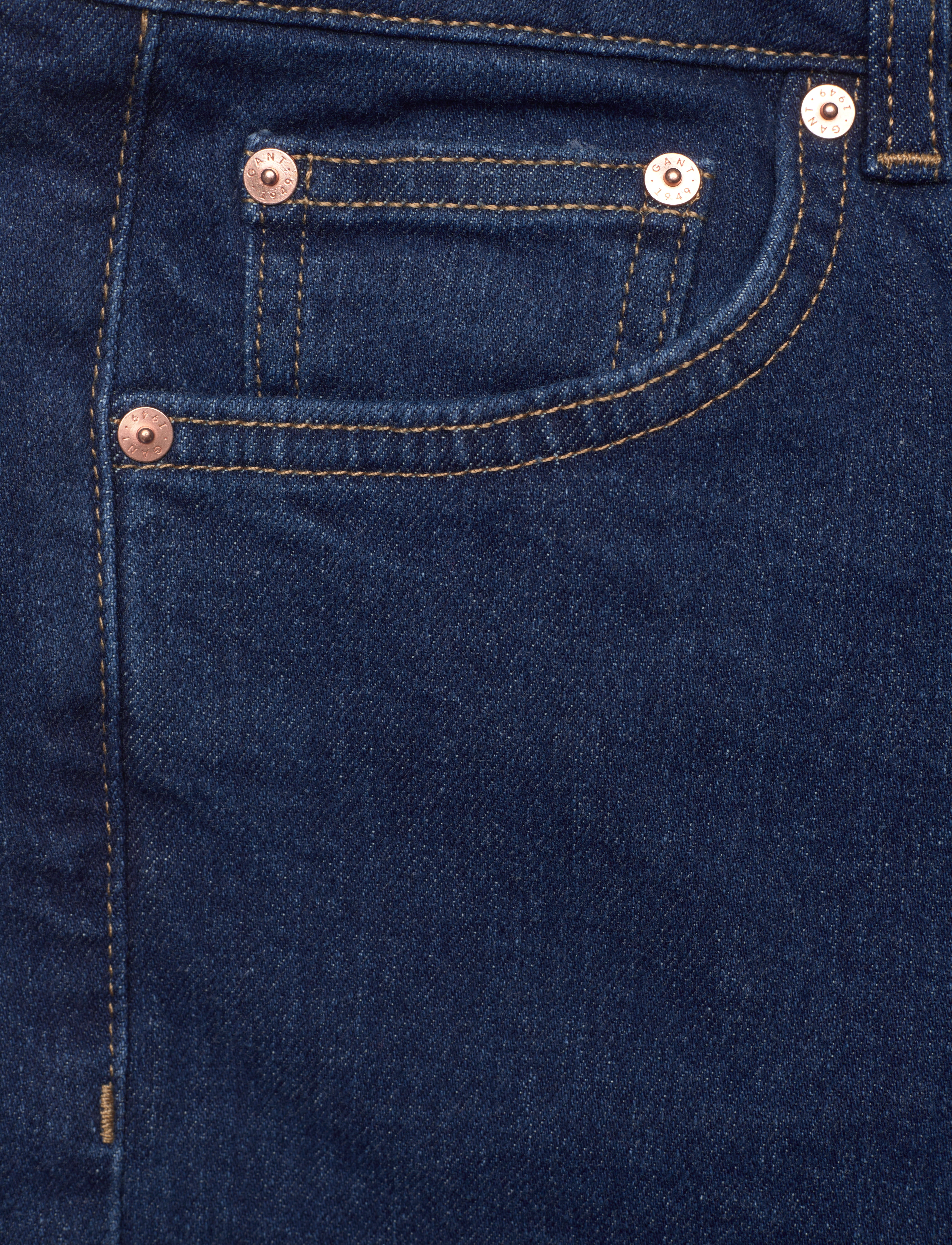 GANT - D2. CROPPED FLARE JEANS - dark blue - 2
