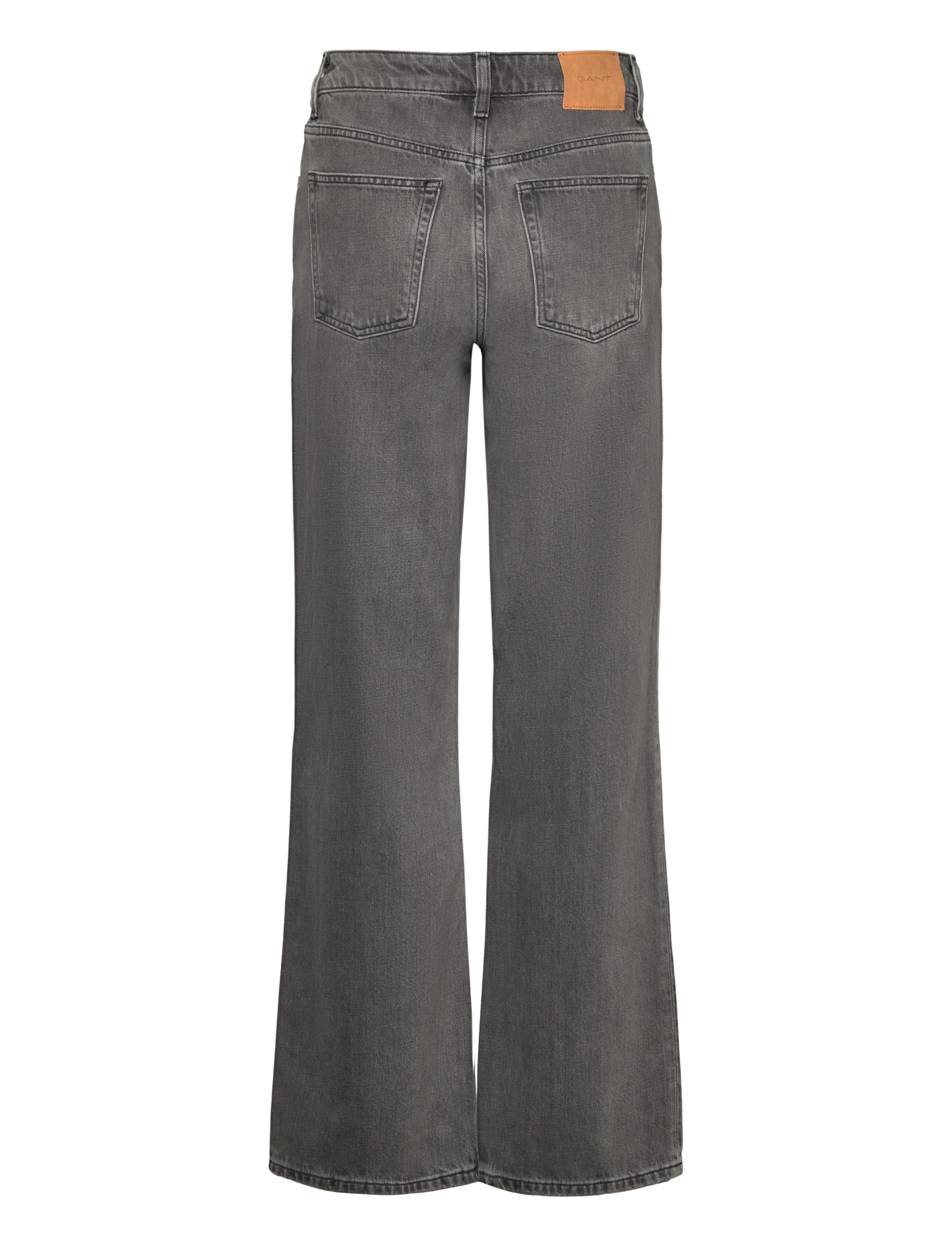 GANT - D1. HW RELAXED STRAIGHT JEANS - black vintage - 1