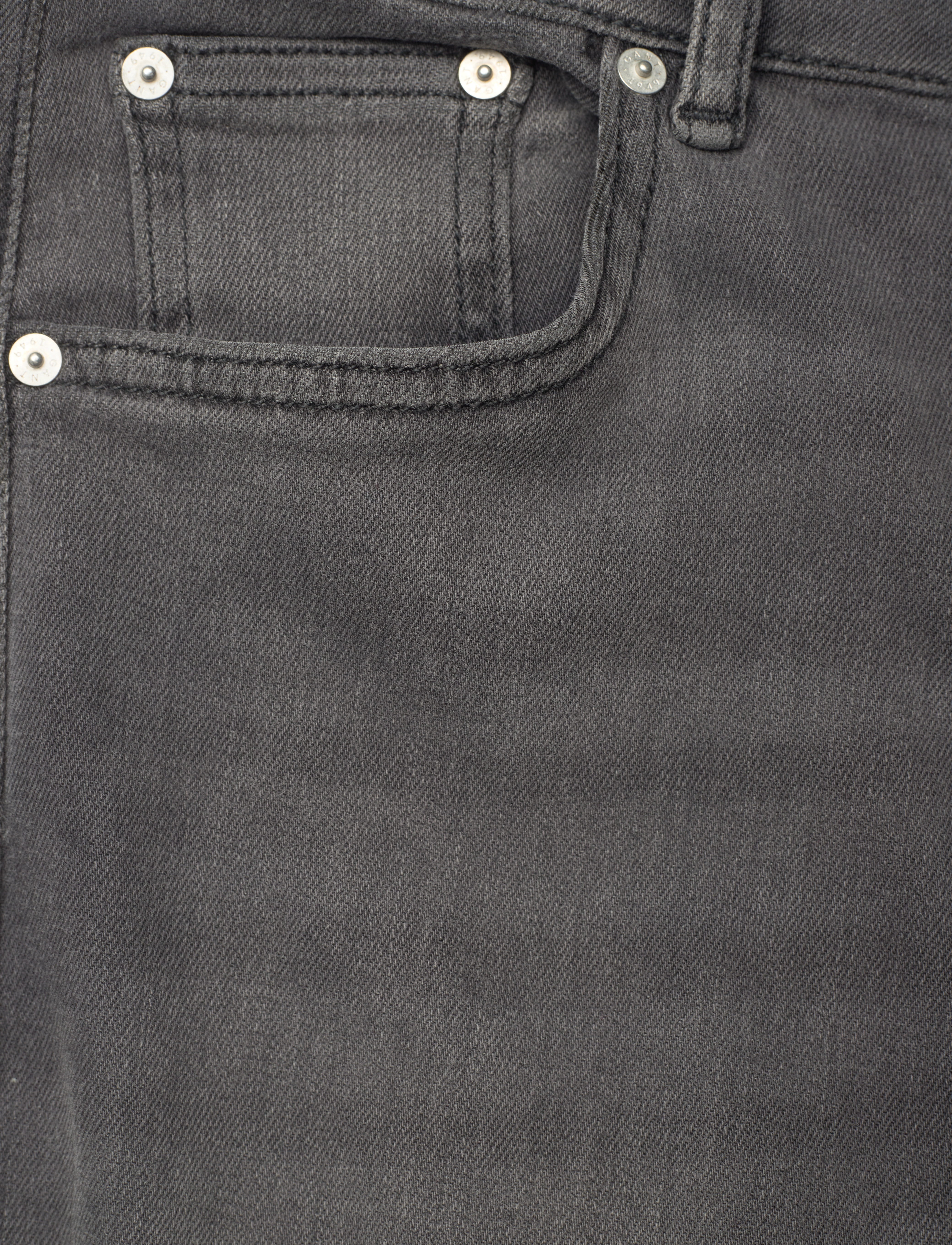 GANT - D2. CROPPED FLARE JEANS - black vintage - 2