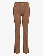 D1. FLARE COLOR JEANS - ROASTED WALNUT