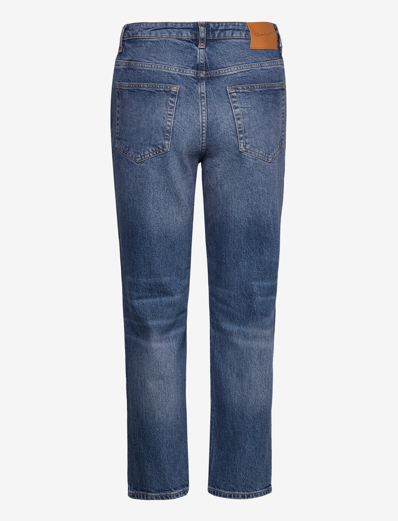 GANT - STRAIGHT CROPPED JEANS - raka jeans - mid blue broken in - 2