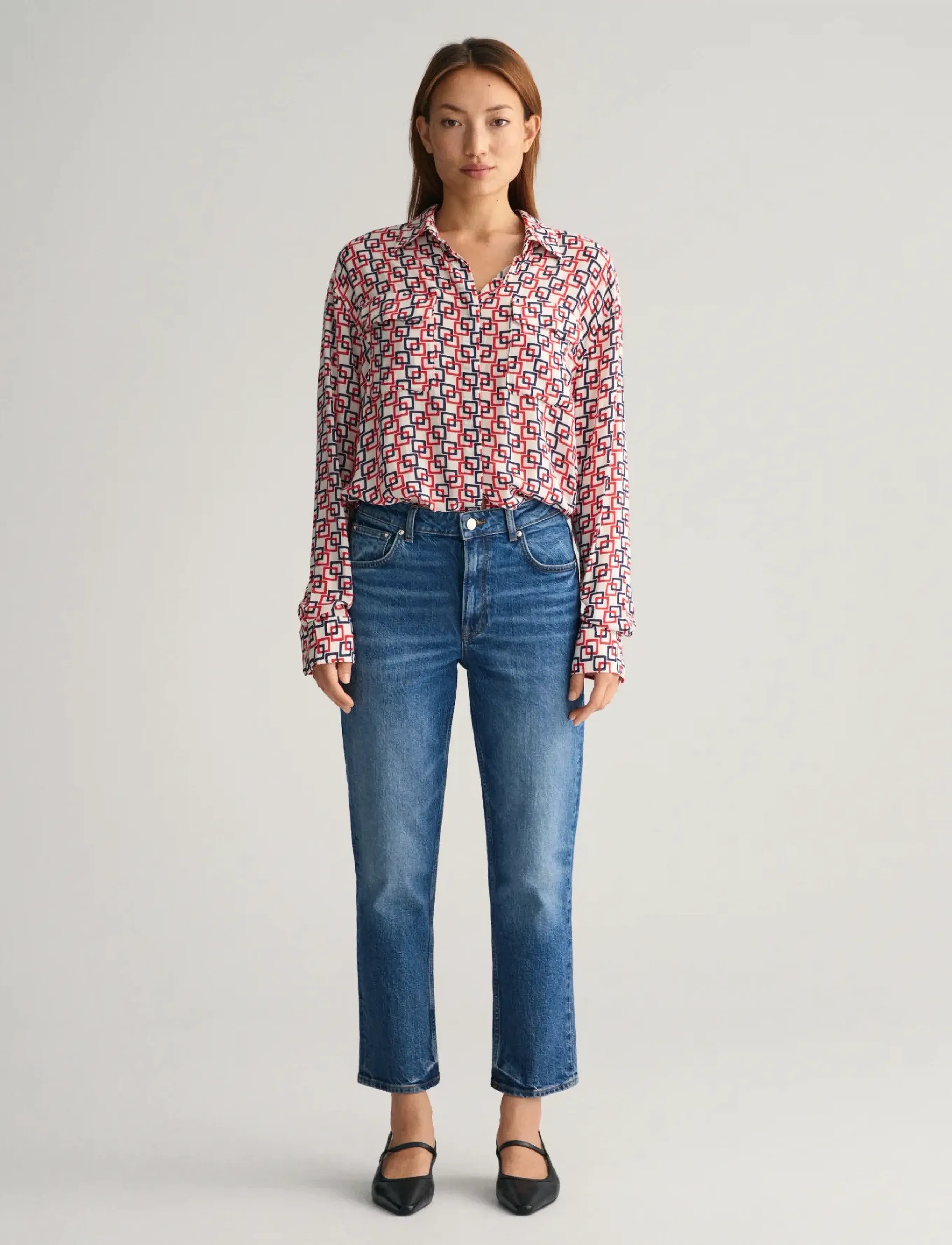Gant Straight Cropped Jeans dam – bild 5