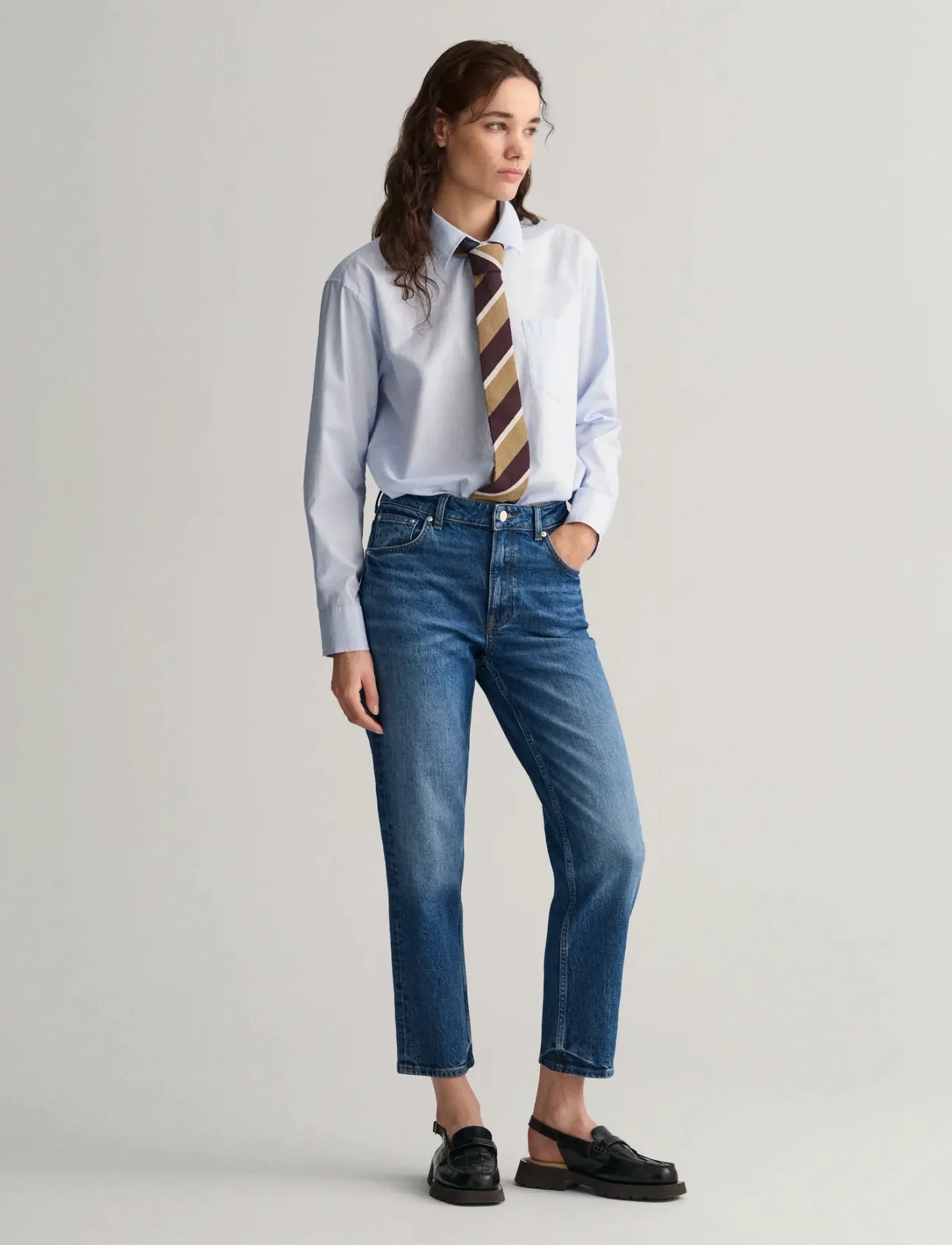 Gant Straight Cropped Jeans dam – bild 8