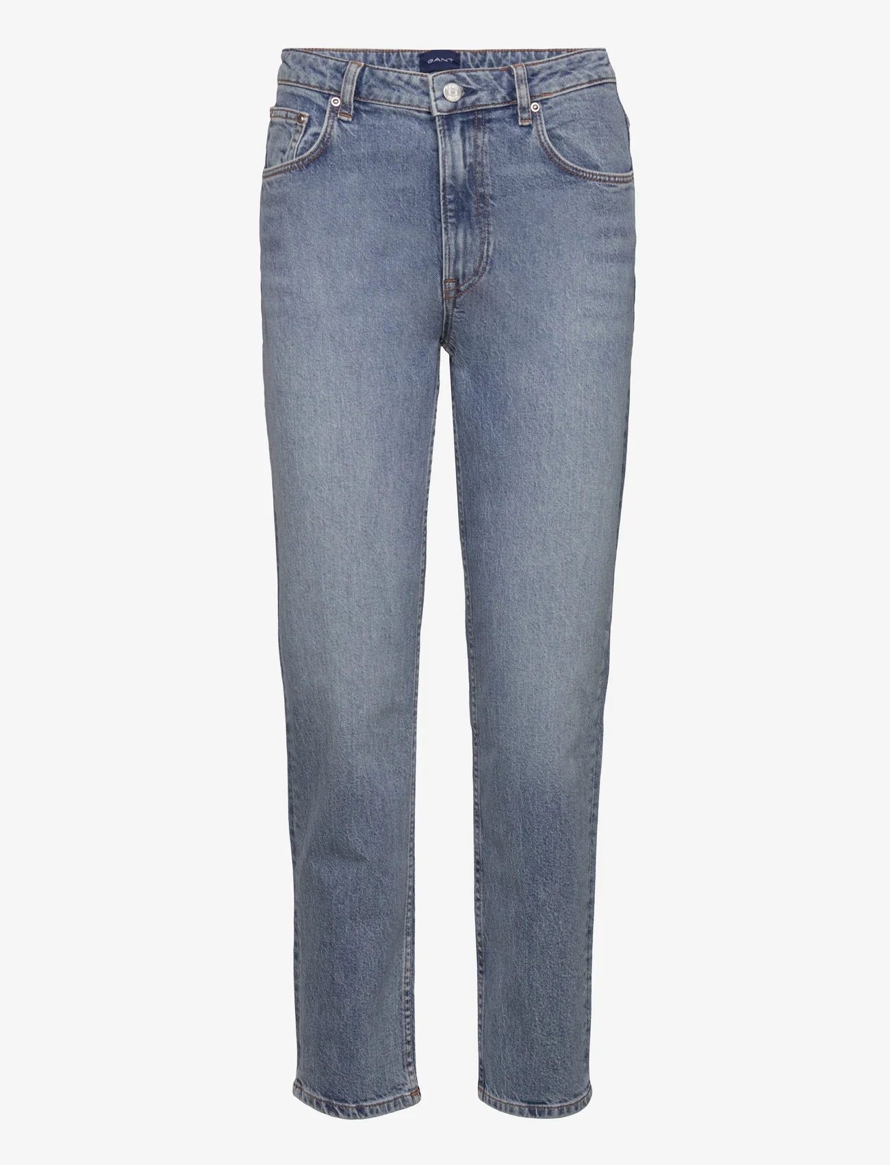 GANT - STRAIGHT CROPPED JEANS - mid blue vintage - 0