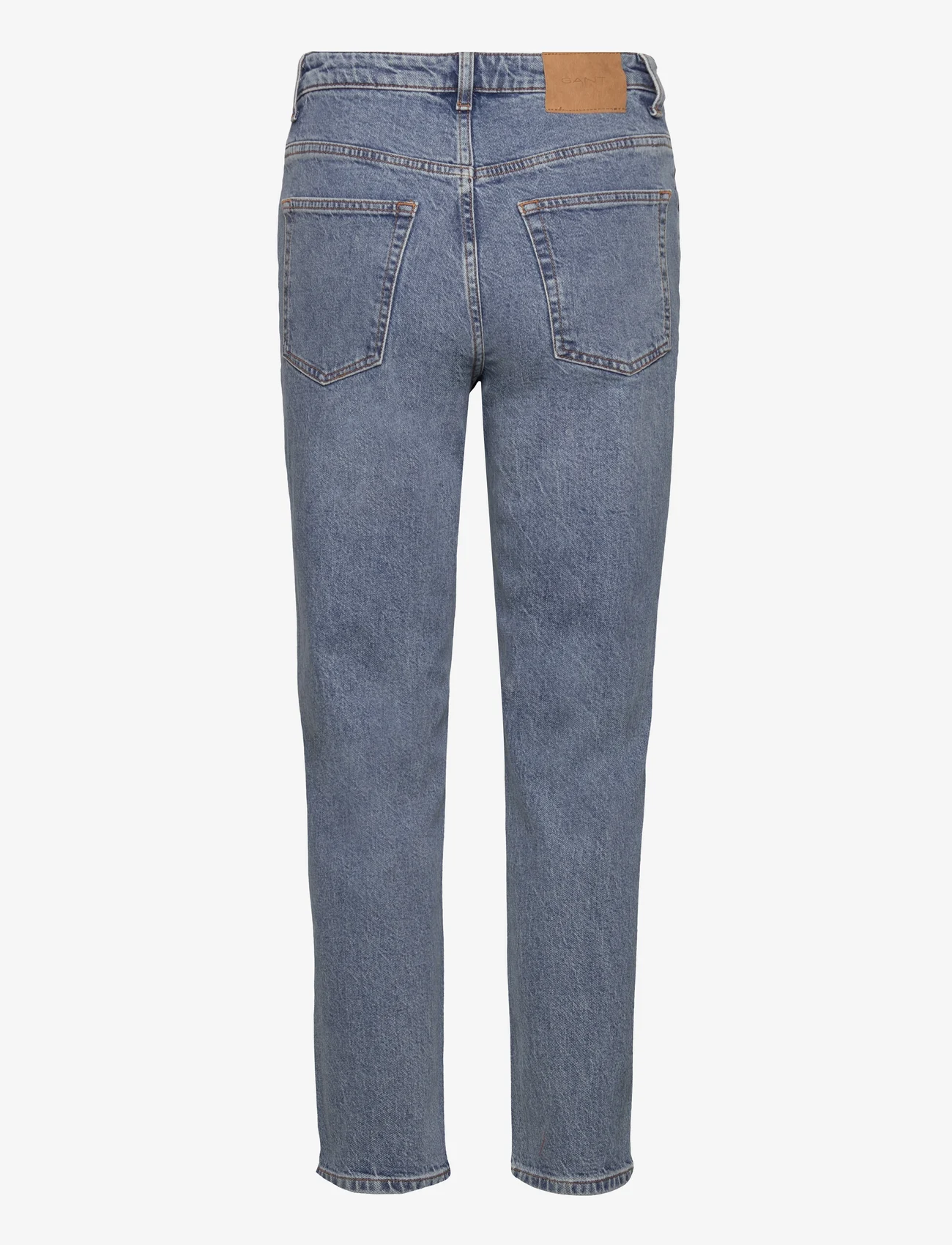 GANT - STRAIGHT CROPPED JEANS - mid blue vintage - 1