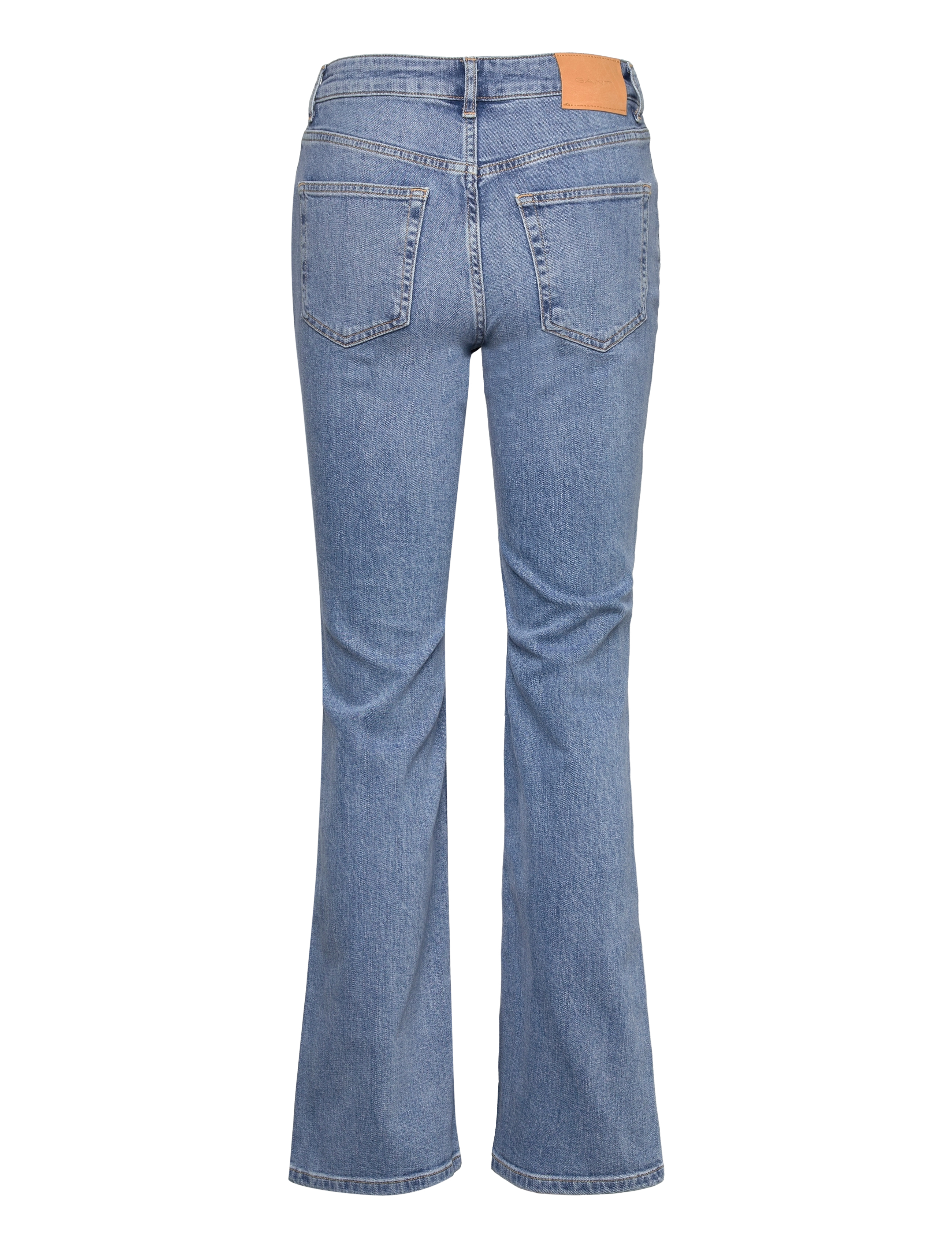 GANT - FLARE JEANS - semi light blue worn in - 1