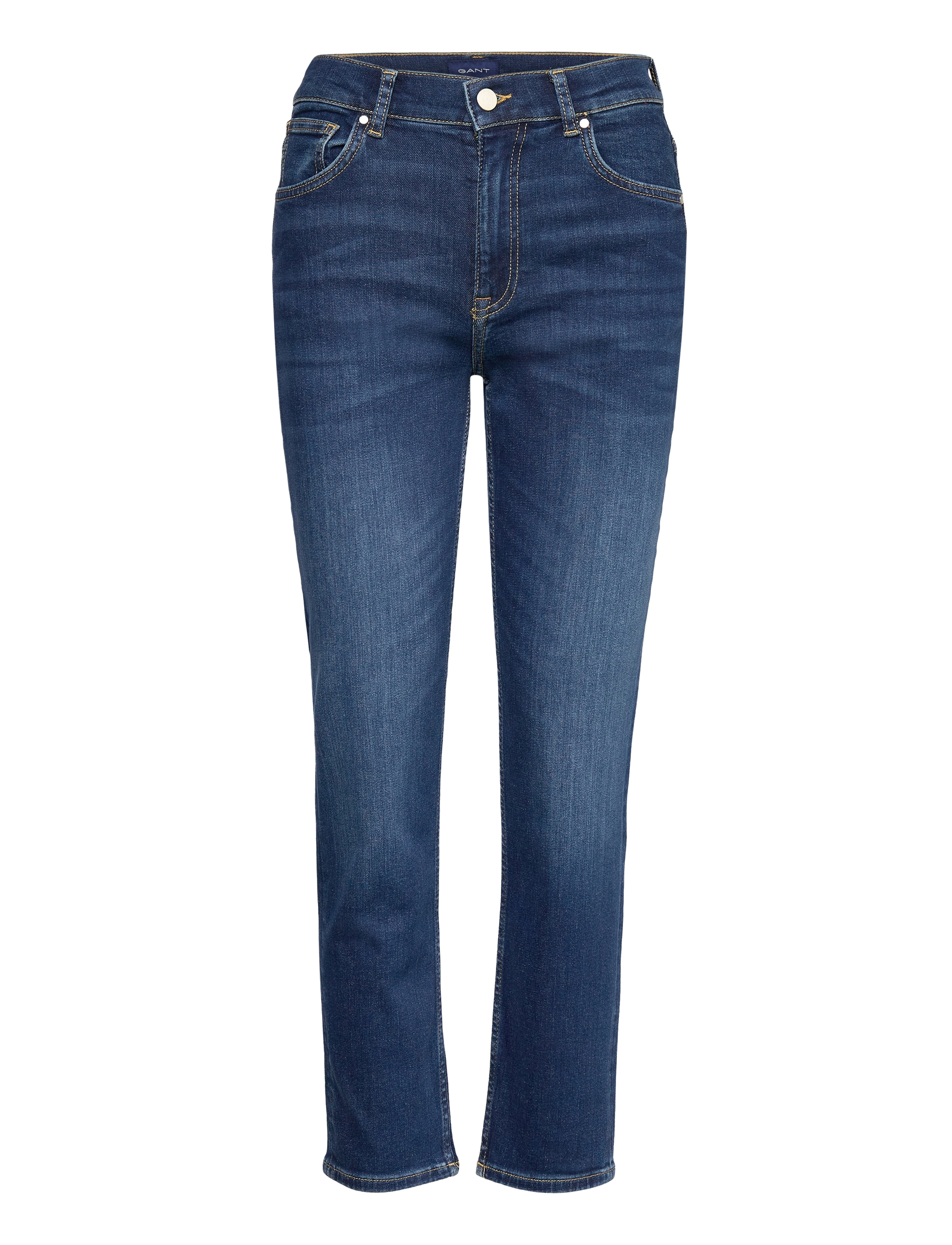 GANT Cropped Slim Stretch Jeans Blau - 29 - Damen