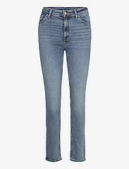 GANT - SLIM SUPER STRETCH JEANS - džinsa bikses ar tievām starām - mid blue broken in - 0