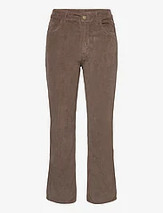 GANT - CORD CROPPED FLARE JEANS - džinsa bikses ar zvanveida starām - desert brown - 0