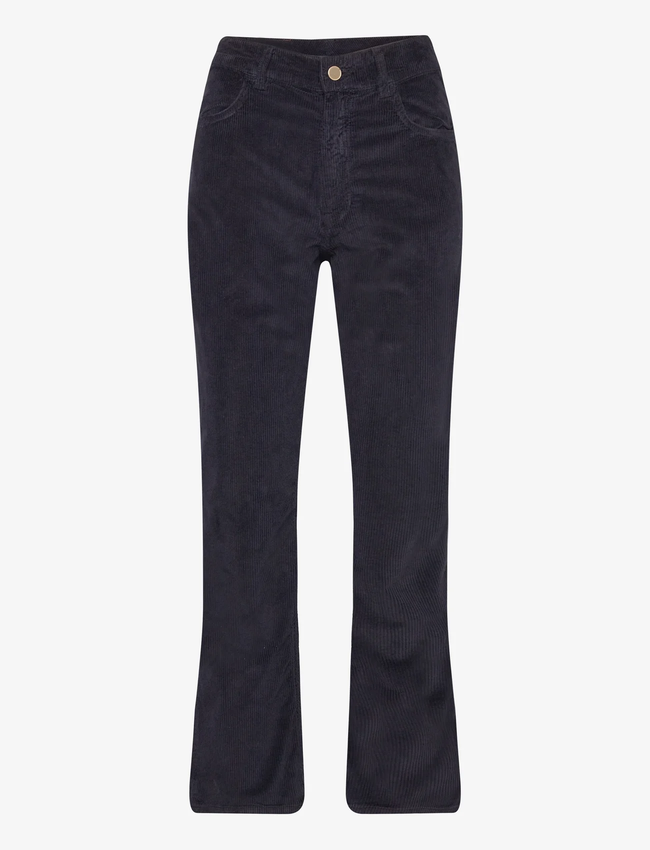 GANT - CORD CROPPED FLARE JEANS - schlaghosen - evening blue - 0