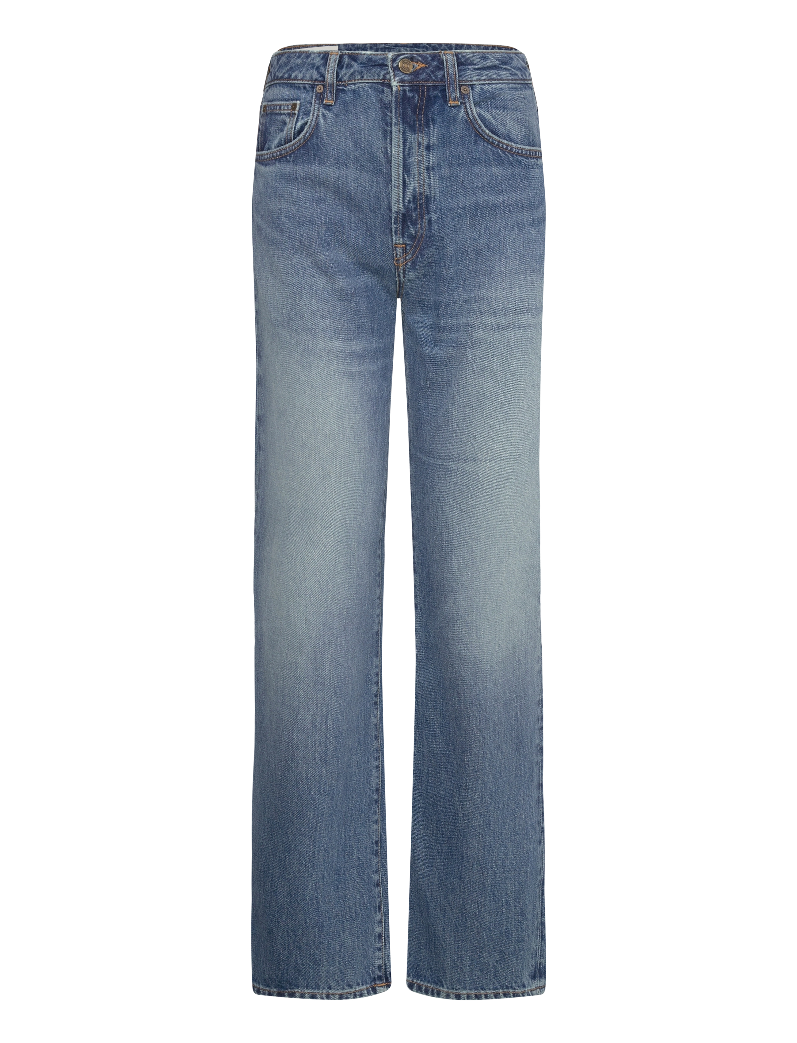 GANT - STRAIGHT RIGID JEANS - mid blue vintage - 1