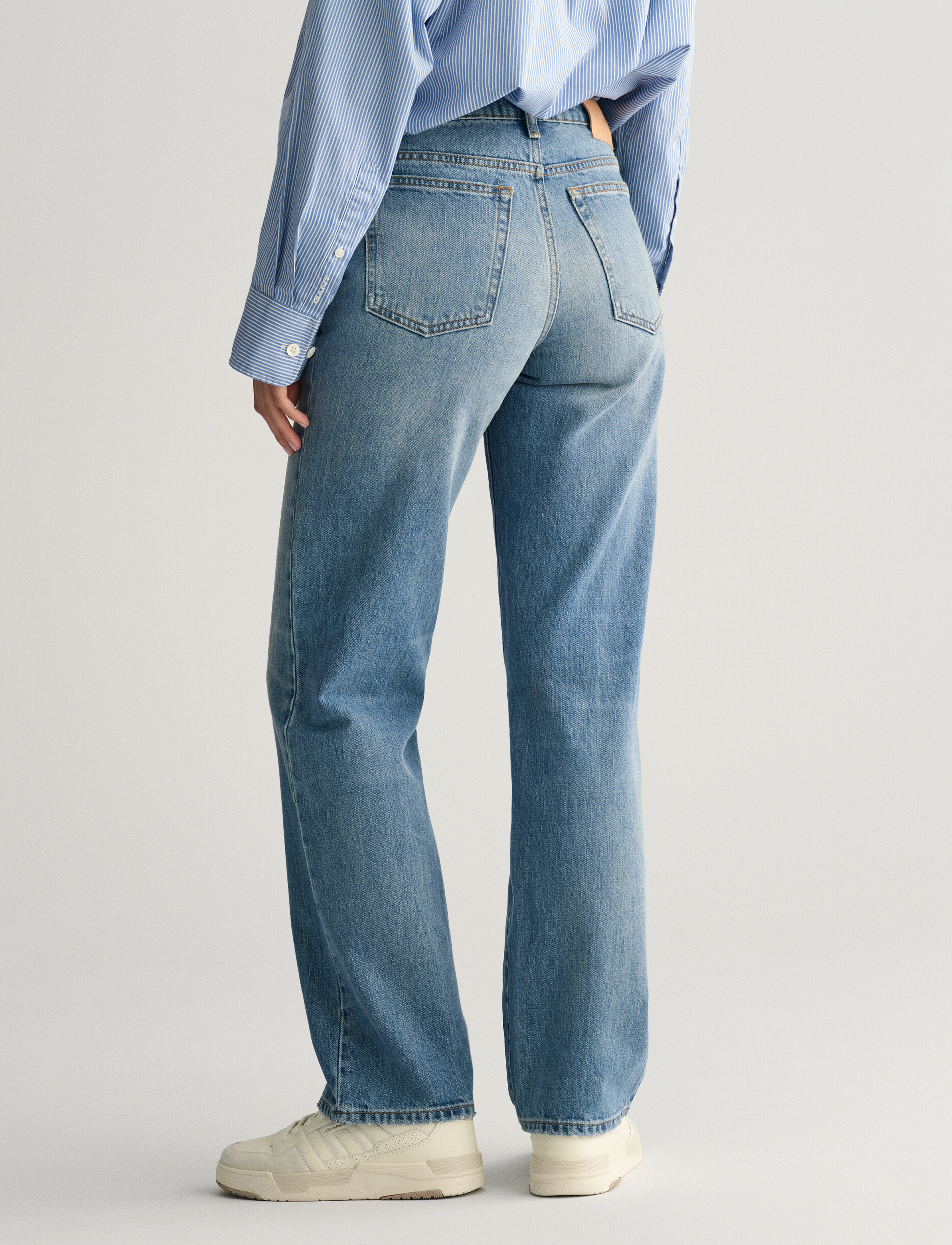 GANT - STRAIGHT RIGID JEANS - mid blue vintage - 3