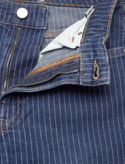 GANT - STRAIGHT CROPPED STRIPED JEANS - džinsa bikses ar taisnām starām - mid blue - 3