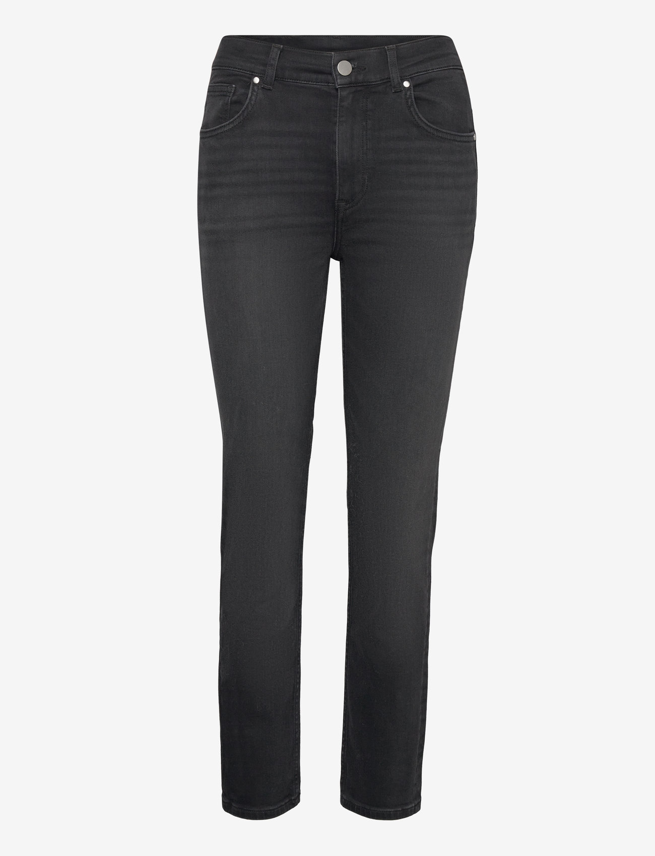 GANT - CROPPED SLIM STRETCH JEANS - slim jeans - black worn in - 1