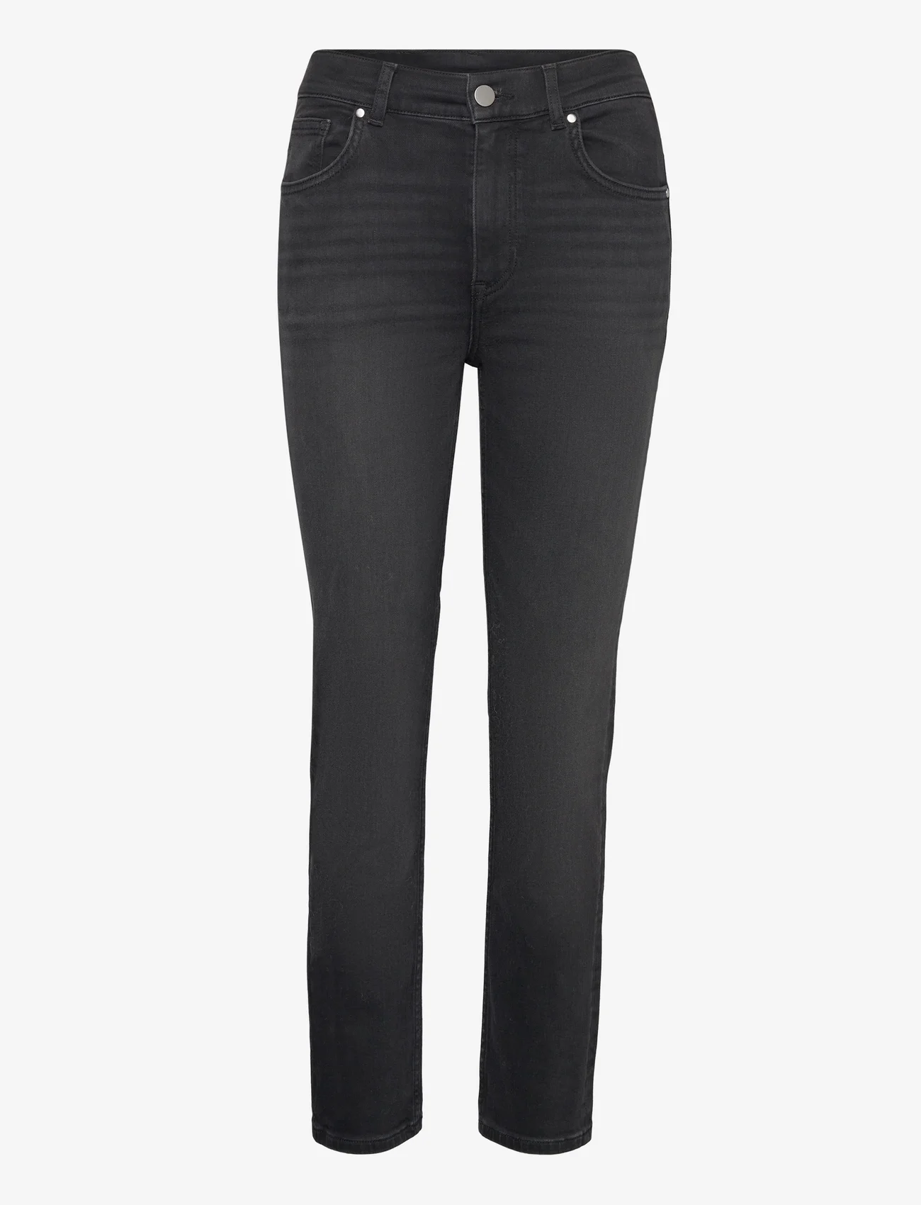 GANT - BLACK CROPPED SLIM JEANS - slim jeans - black worn in - 0