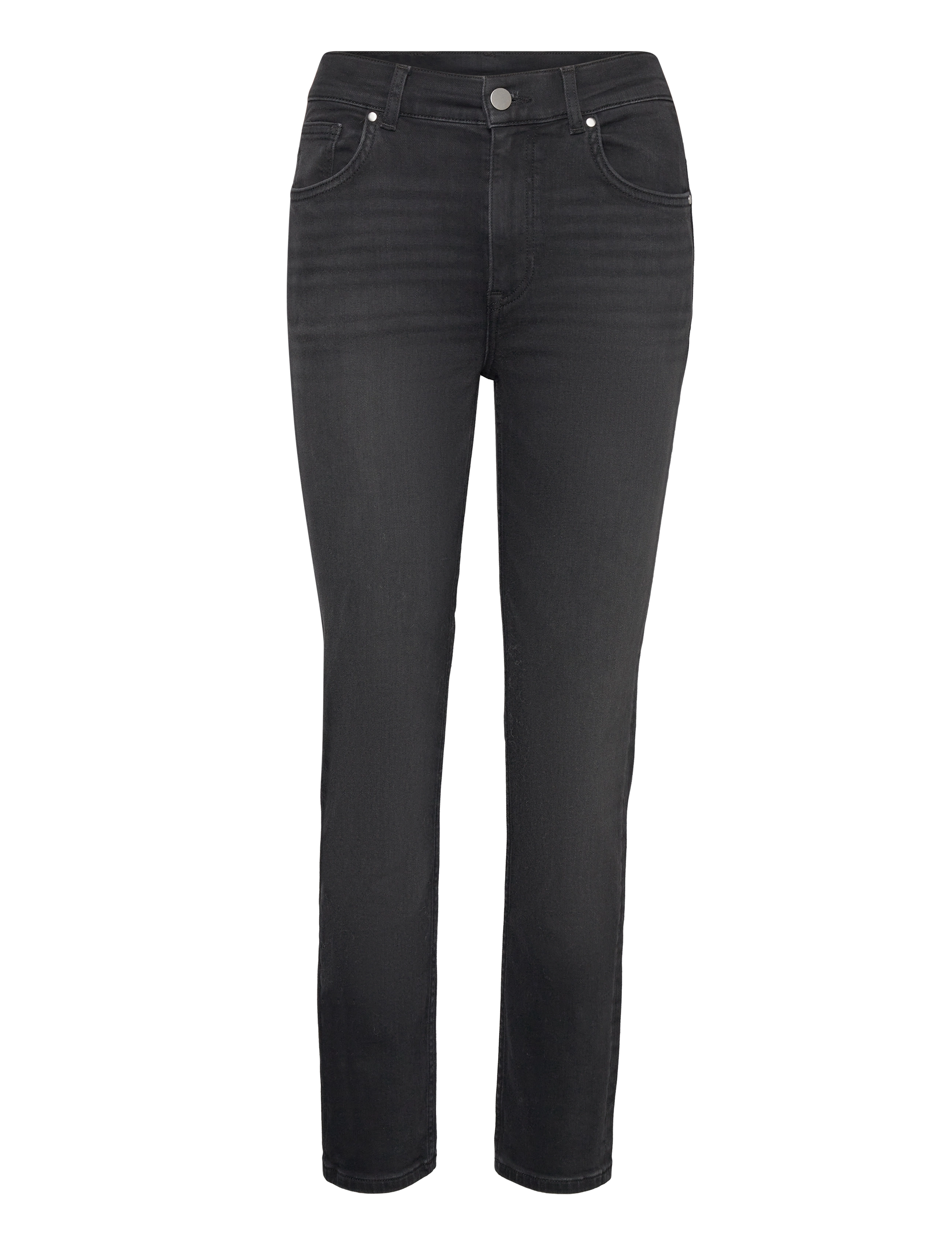 Gant CROPPED SLIM STRETCH JEANS - GANT - BLACK WORN IN / black