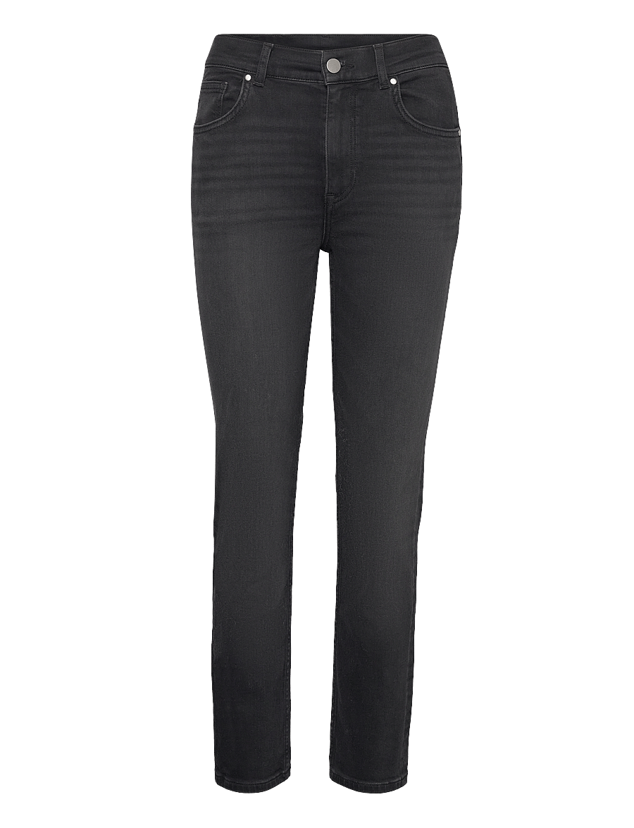 Gant - CROPPED SLIM STRETCH JEANS - slim fit džinsi - black worn in - 1