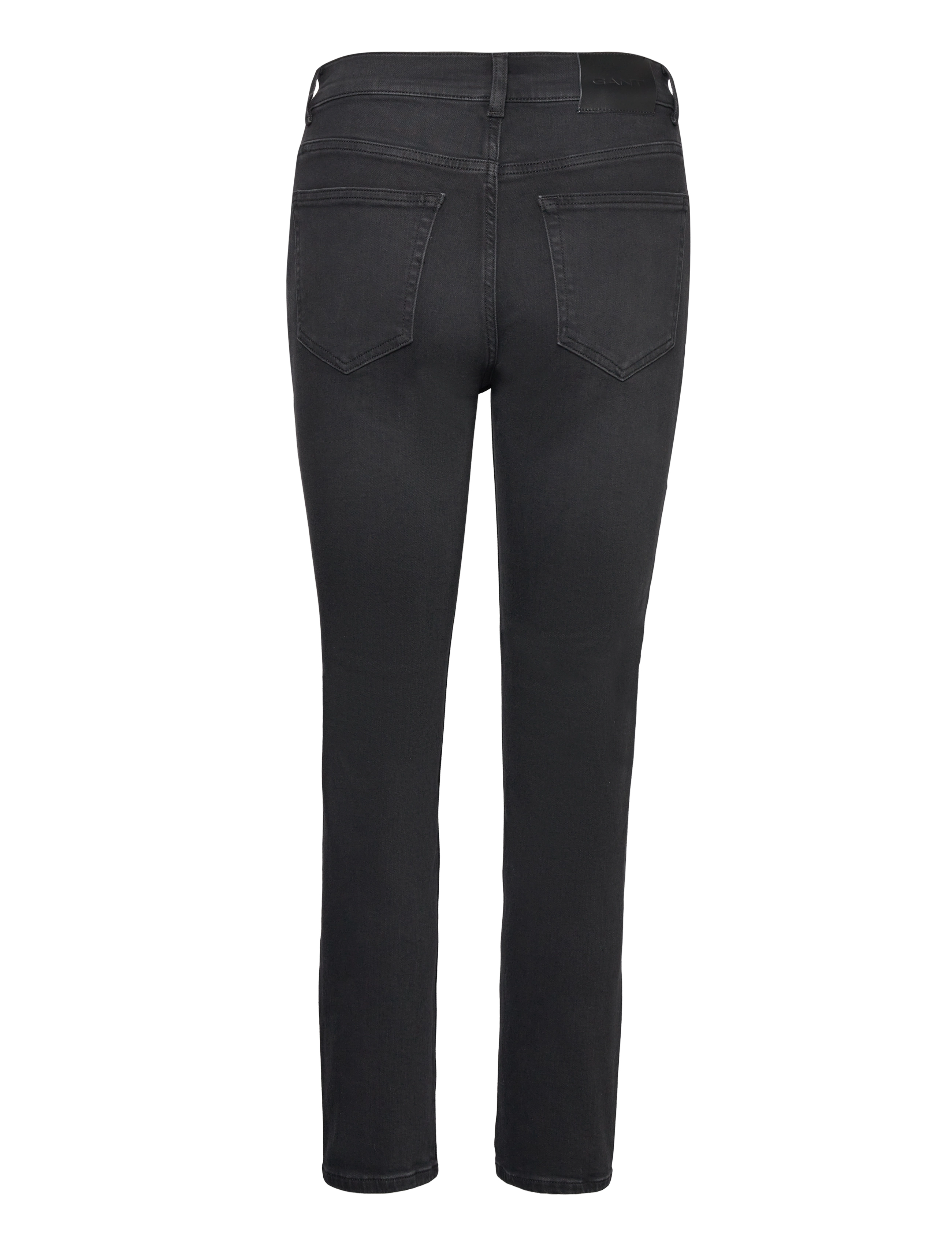 Gant - CROPPED SLIM STRETCH JEANS - kitsad teksad - black worn in - 2