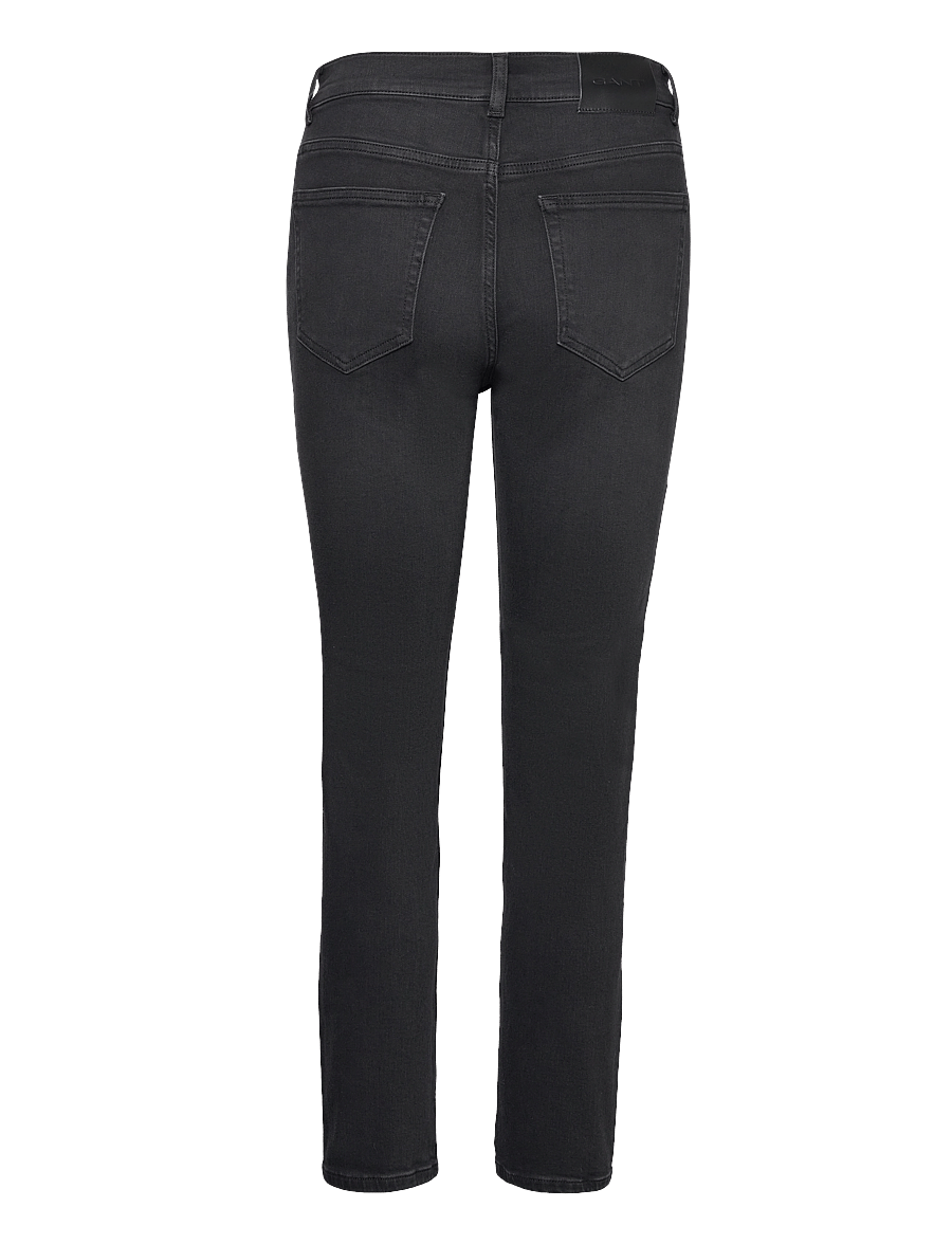 Gant - CROPPED SLIM STRETCH JEANS - slim fit džinsi - black worn in - 2