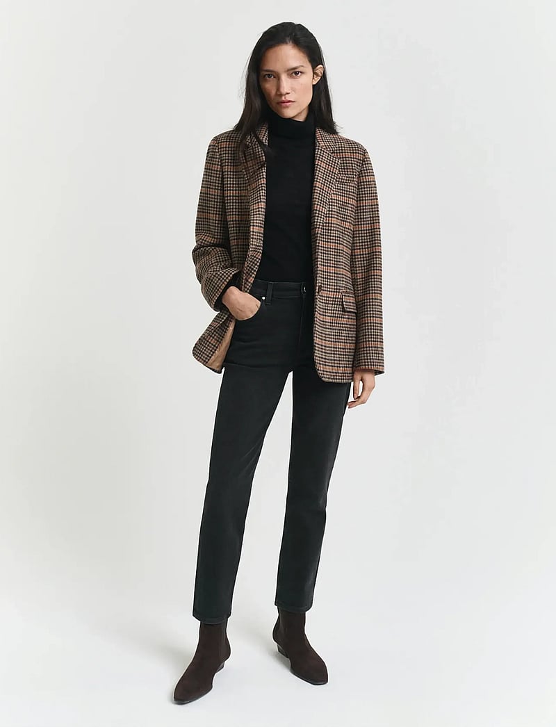 GANT - CROPPED SLIM STRETCH JEANS - slim jeans - black worn in - 5