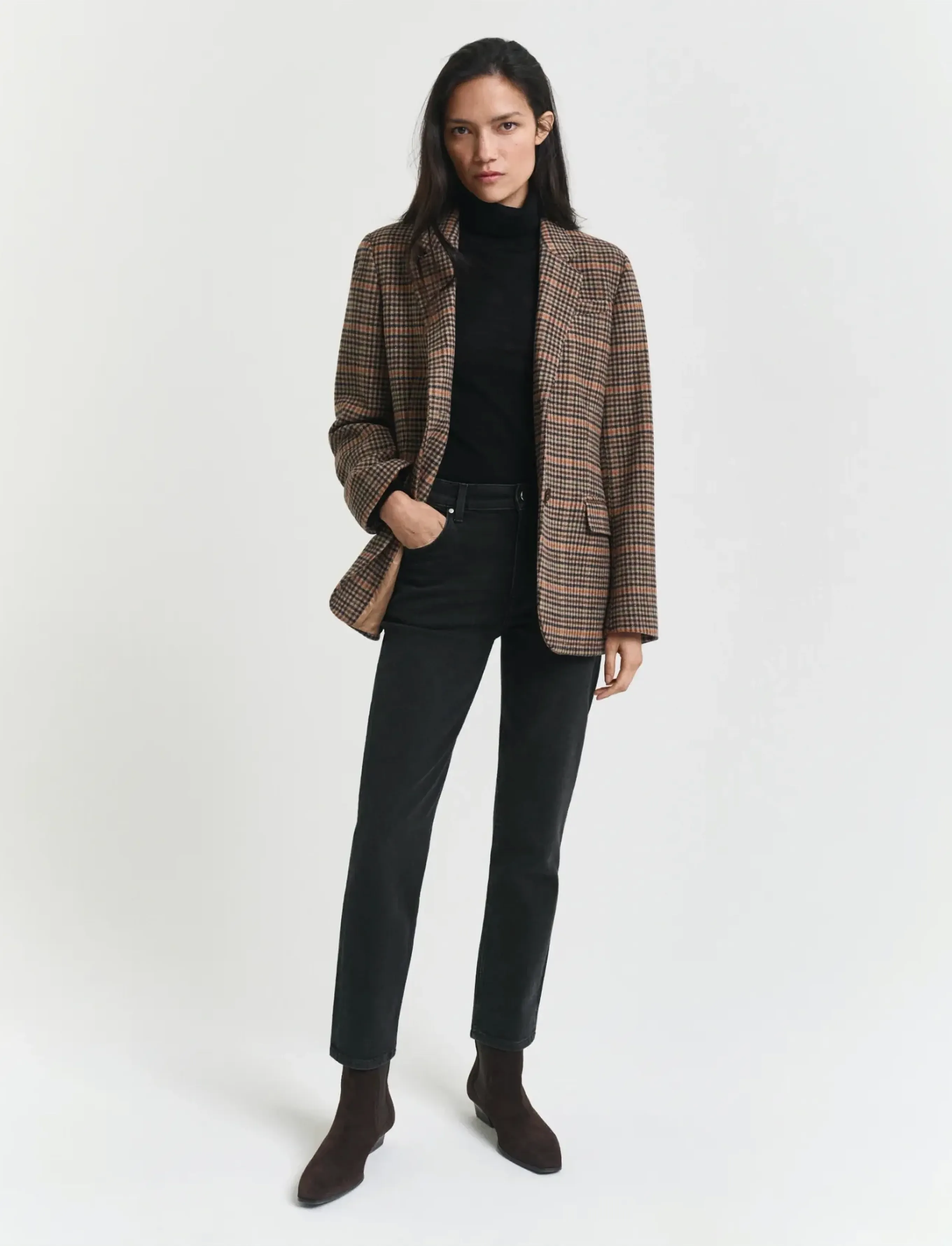 Gant - CROPPED SLIM STRETCH JEANS - kitsad teksad - black worn in - 5