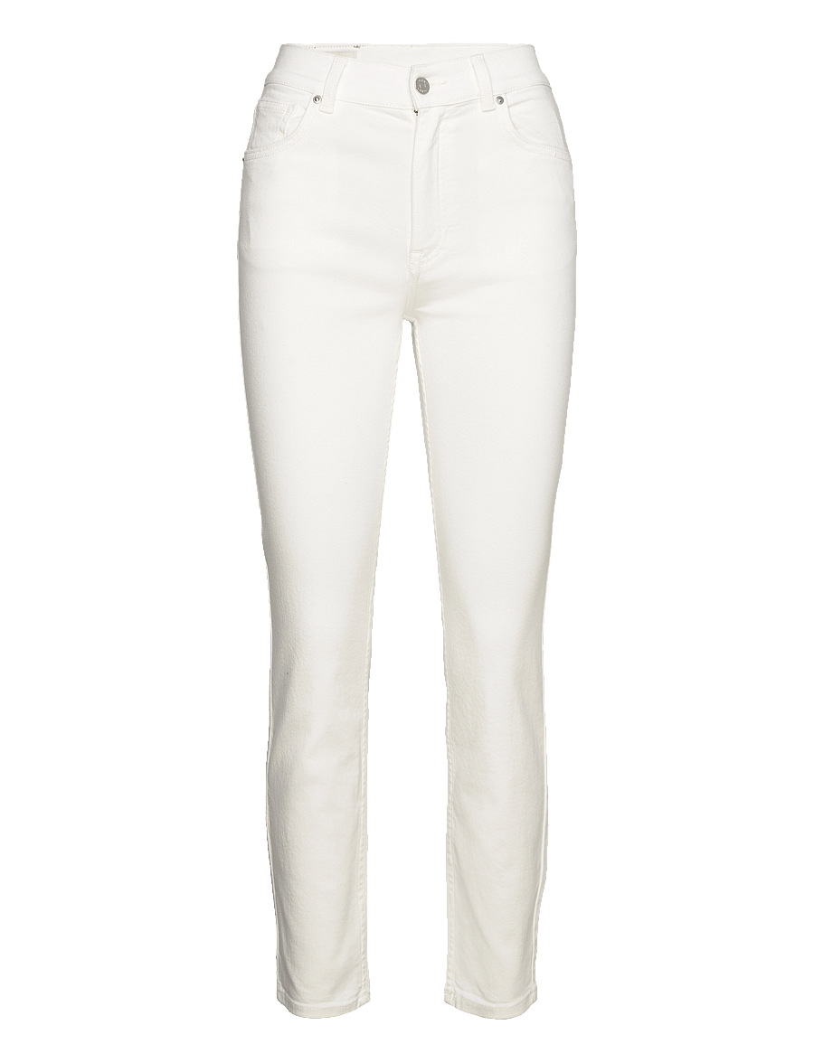 Gant - SLIM CROPPED WHITE JEANS - straight jeans - eggshell - 1