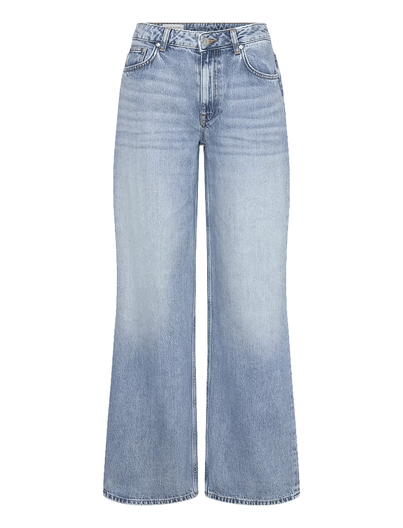 GANT - REL STRAIGHT JEANS - sirge säärega teksad - semi light blue broken in - 0