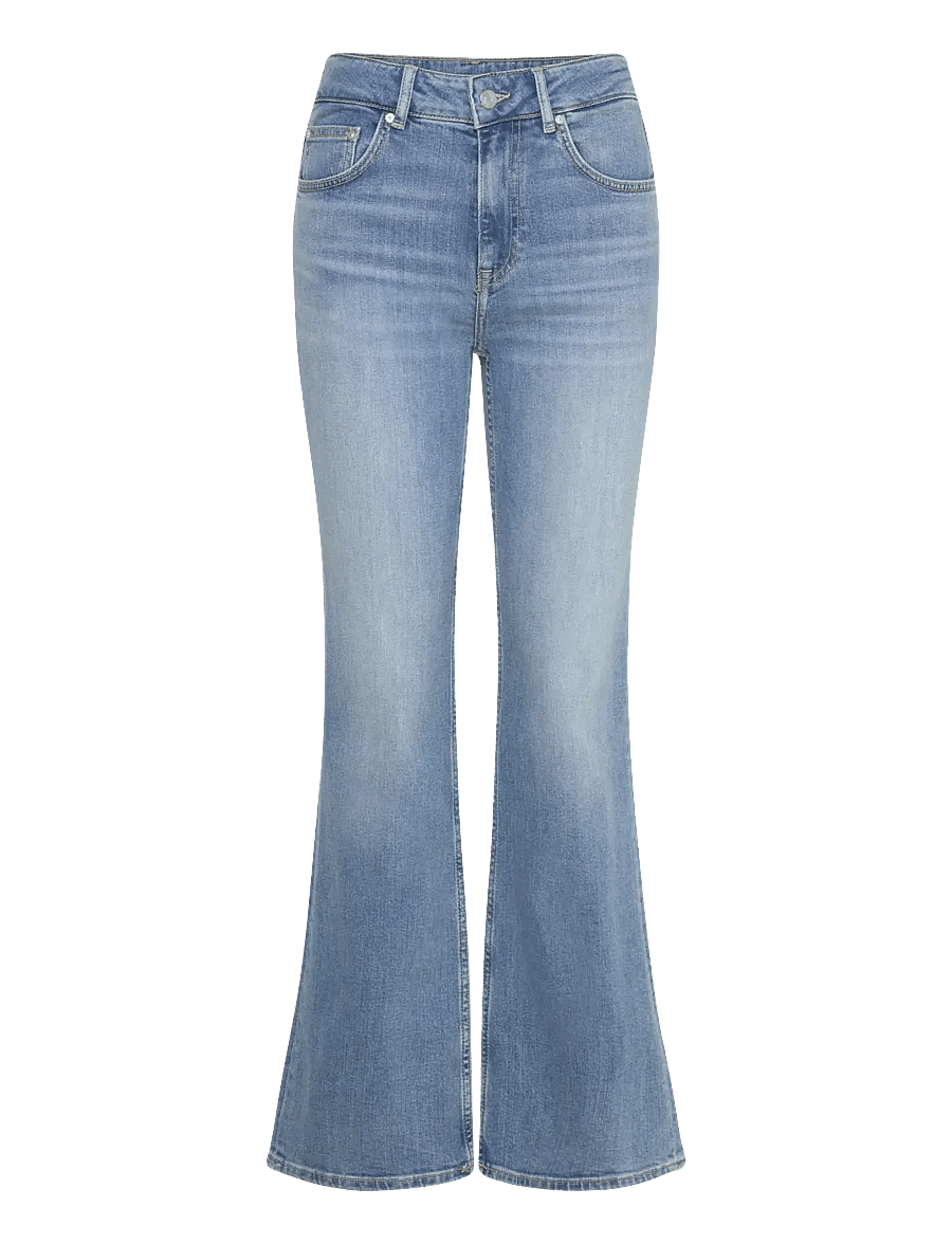 Gant - SLIM FLARE JEANS - jeans évasés - semi light blue broken in - 1