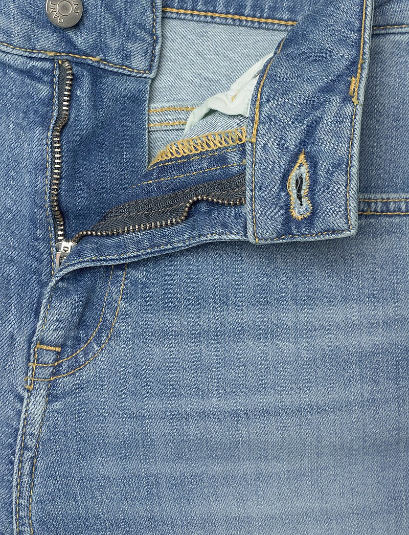 GANT - SLIM FLARE JEANS - bootcut jeans - semi light blue broken in - 3