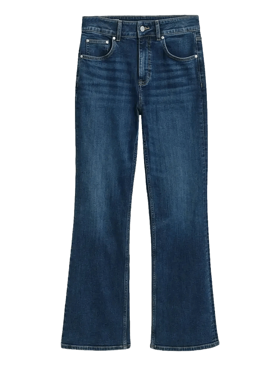 Gant - SLIM FLARE JEANS - schlaghosen - dark blue vintage - 1