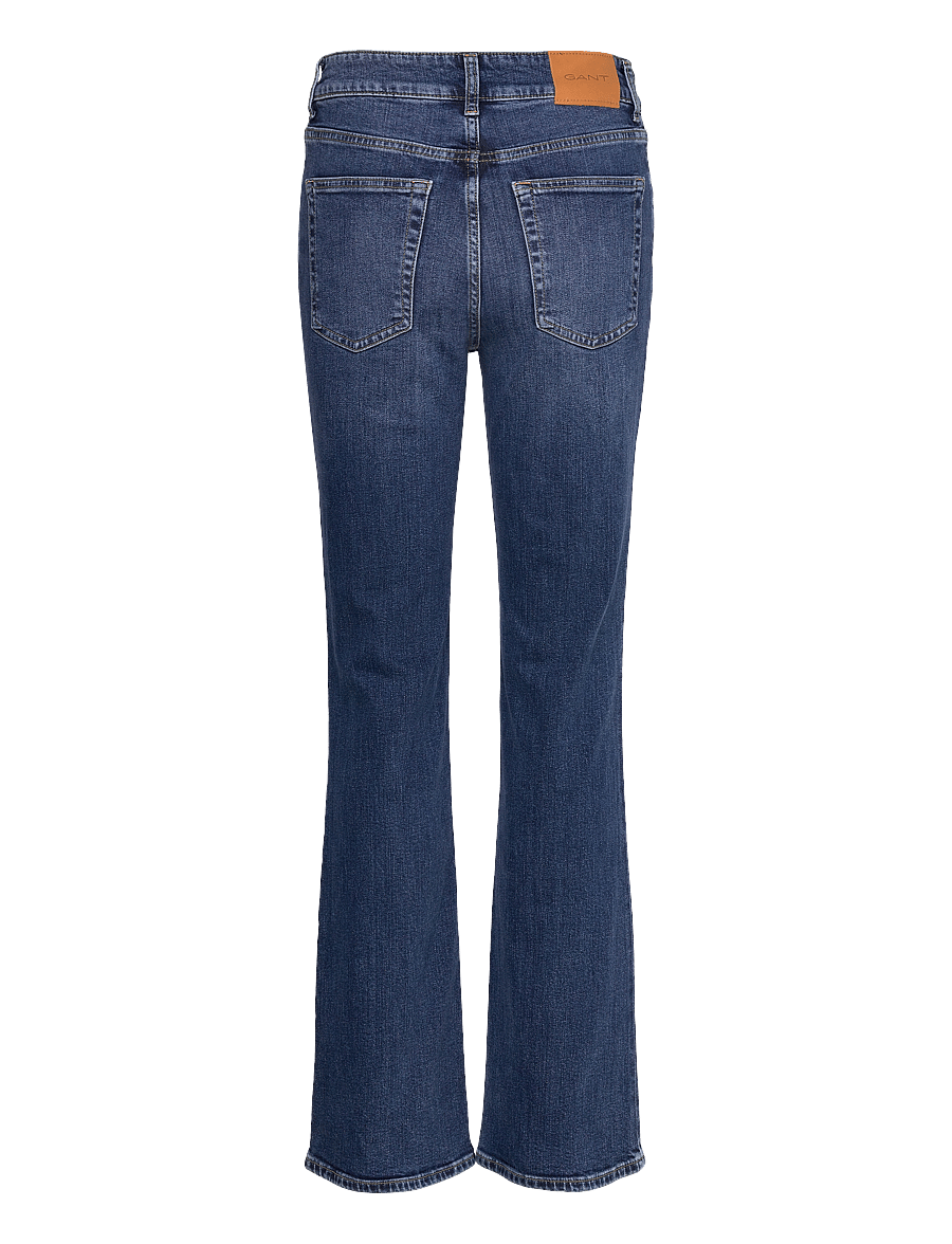 Gant - SLIM FLARE JEANS - schlaghosen - dark blue vintage - 2