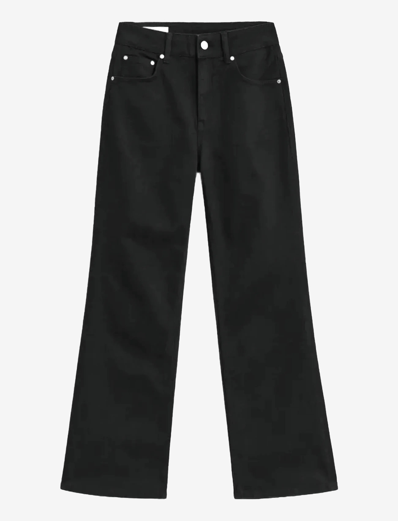 GANT - SLIM FLARE STRETCH JEANS - schlaghosen - black - 1