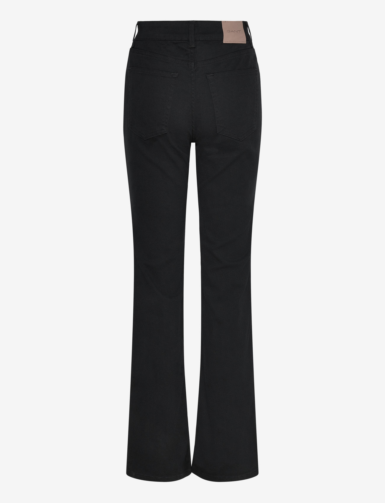 GANT - SLIM FLARE STRETCH JEANS - schlaghosen - black - 2