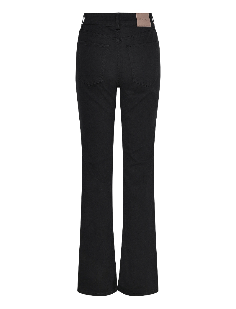 GANT - SLIM FLARE STRETCH JEANS - flared jeans - black - 2