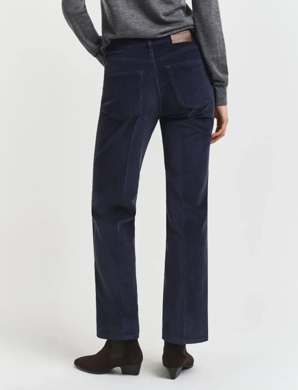 GANT - CORDUROY FLARE JEANS - flared jeans - evening blue - 2