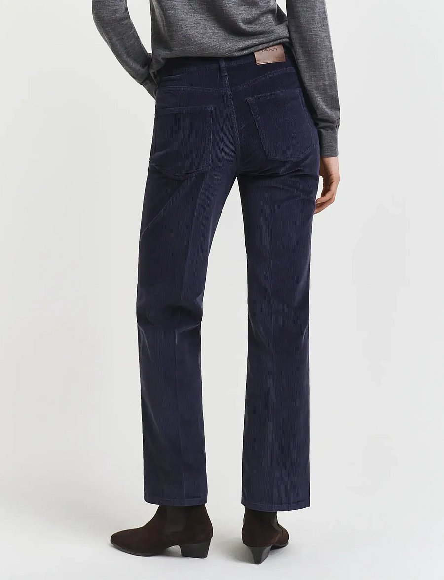 Gant - CORDUROY FLARE JEANS - Útvíðar gallabuxur - evening blue - 2