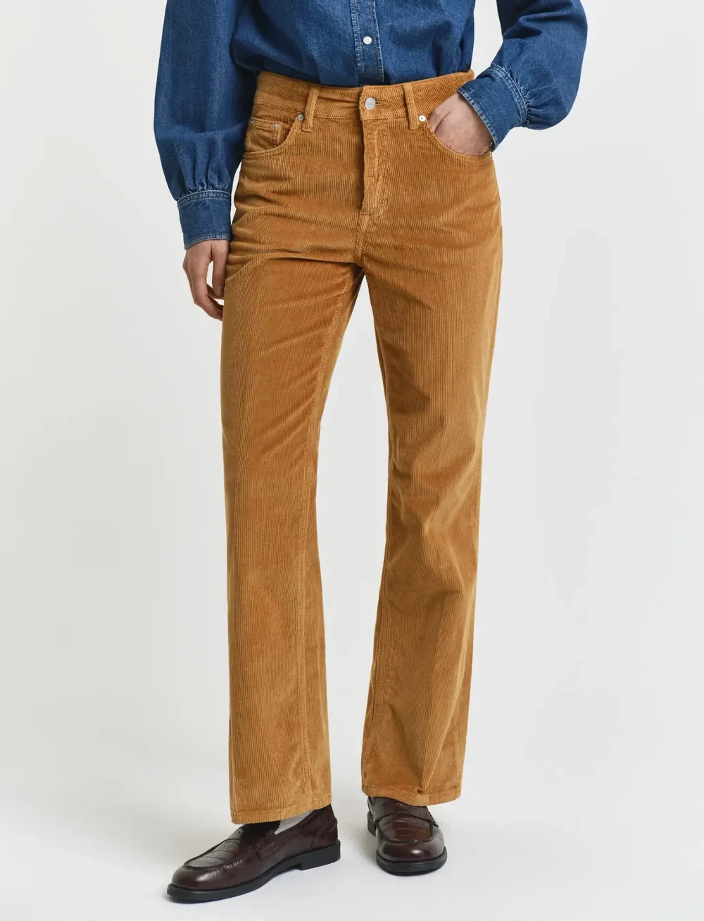 GANT - CORDUROY FLARE JEANS - flared jeans - whiskey brown - 3