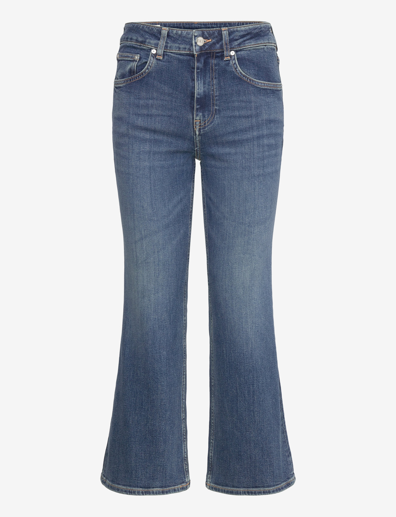 GANT - CROPPED KICK FLARE DENIM - flared jeans - dark blue vintage - 1