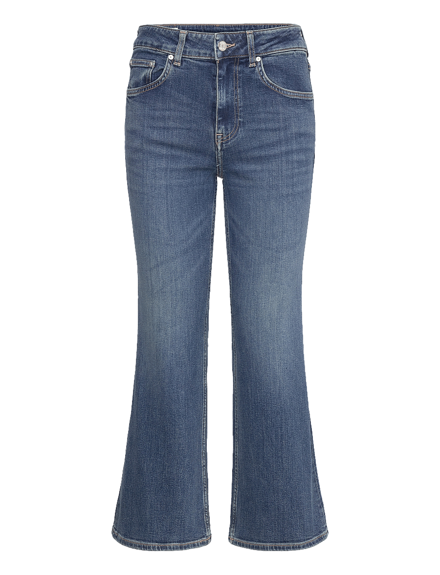Gant - CROPPED KICK FLARE DENIM - džinsi ar zvanveida galiem - dark blue vintage - 1