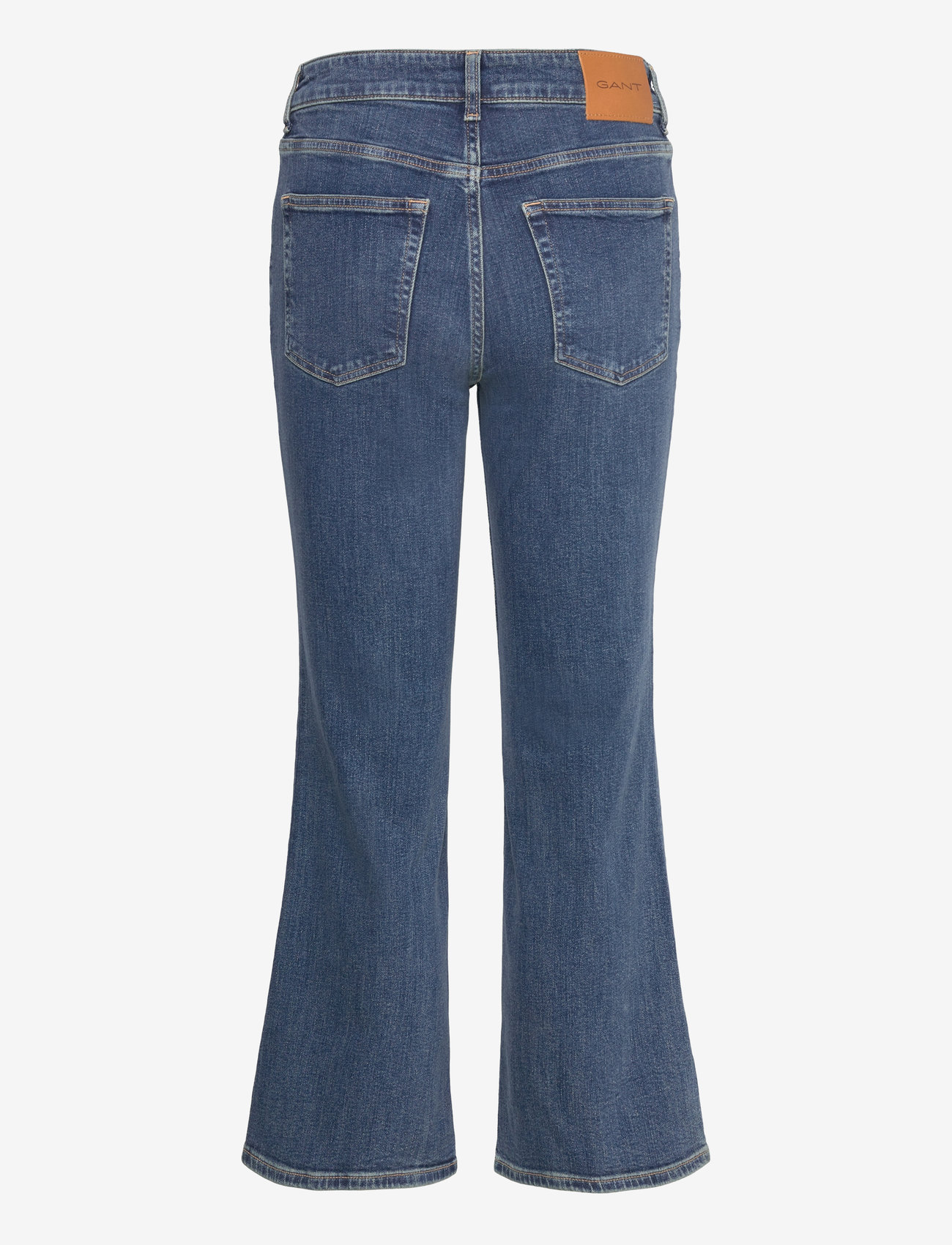 GANT - CROPPED KICK FLARE DENIM - flared jeans - dark blue vintage - 2