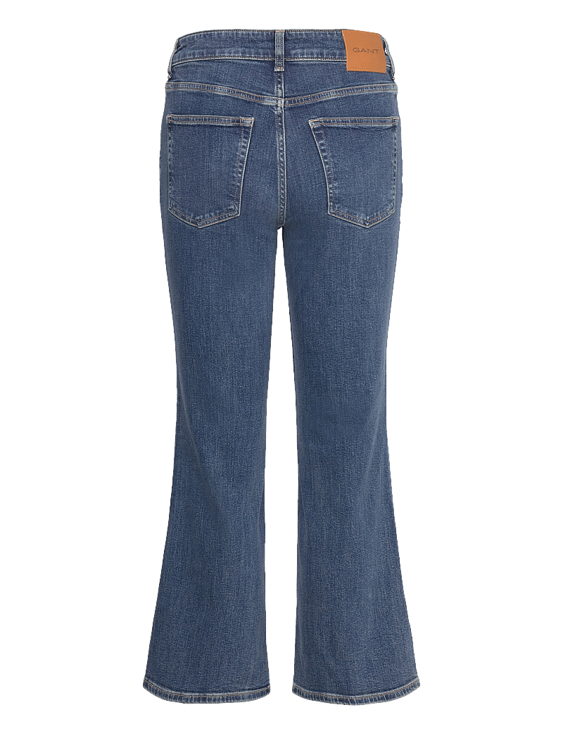 GANT - CROPPED KICK FLARE DENIM - flared jeans - dark blue vintage - 2