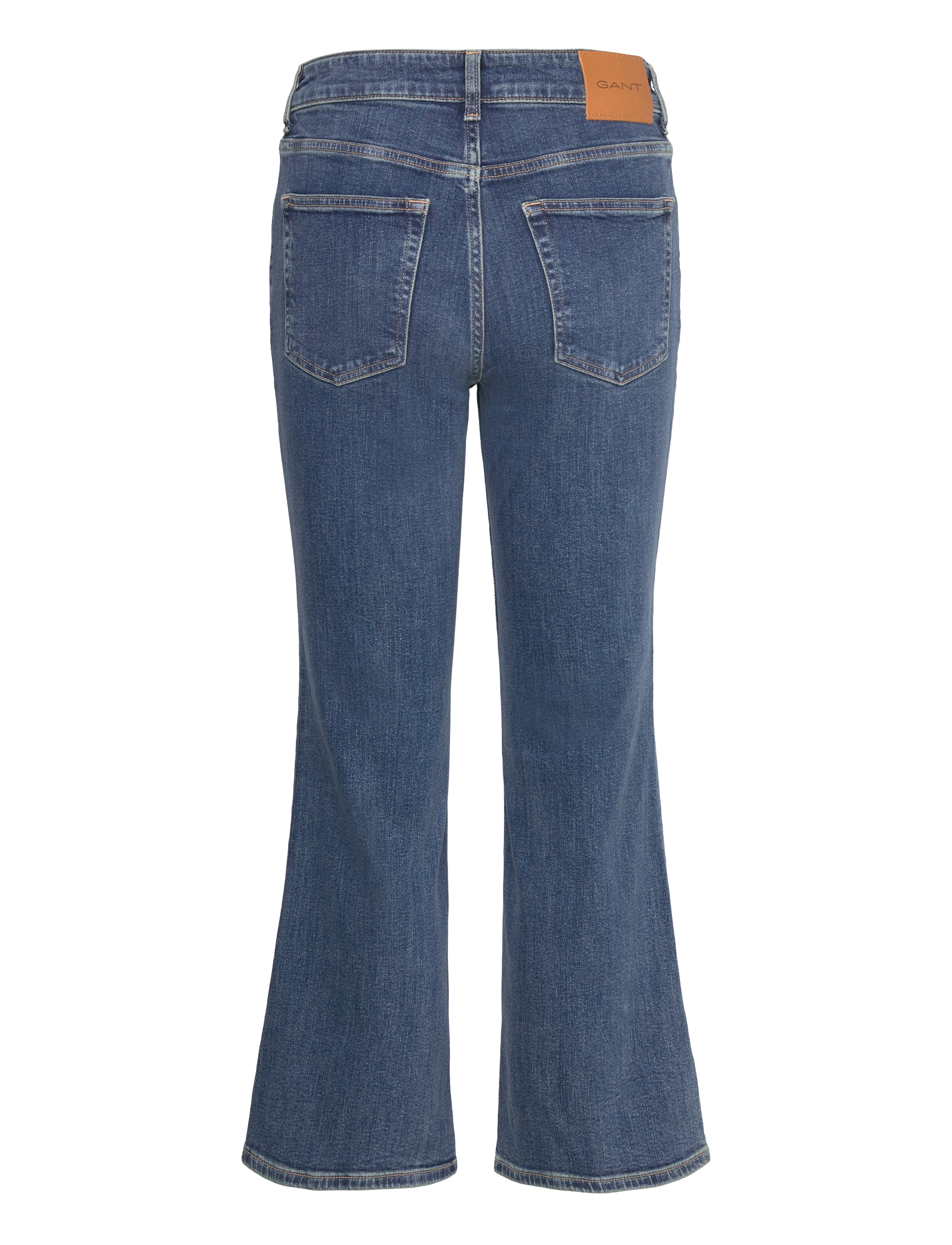 Gant - CROPPED KICK FLARE DENIM - flared jeans - dark blue vintage - 2